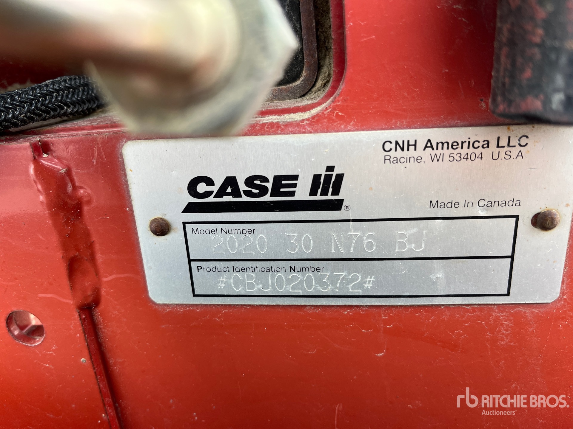 General Appearance with N.º de serie/VIN