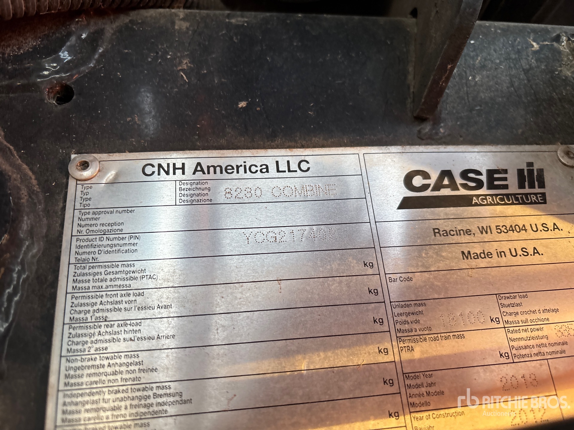 General Appearance with Seriennummer / FIN