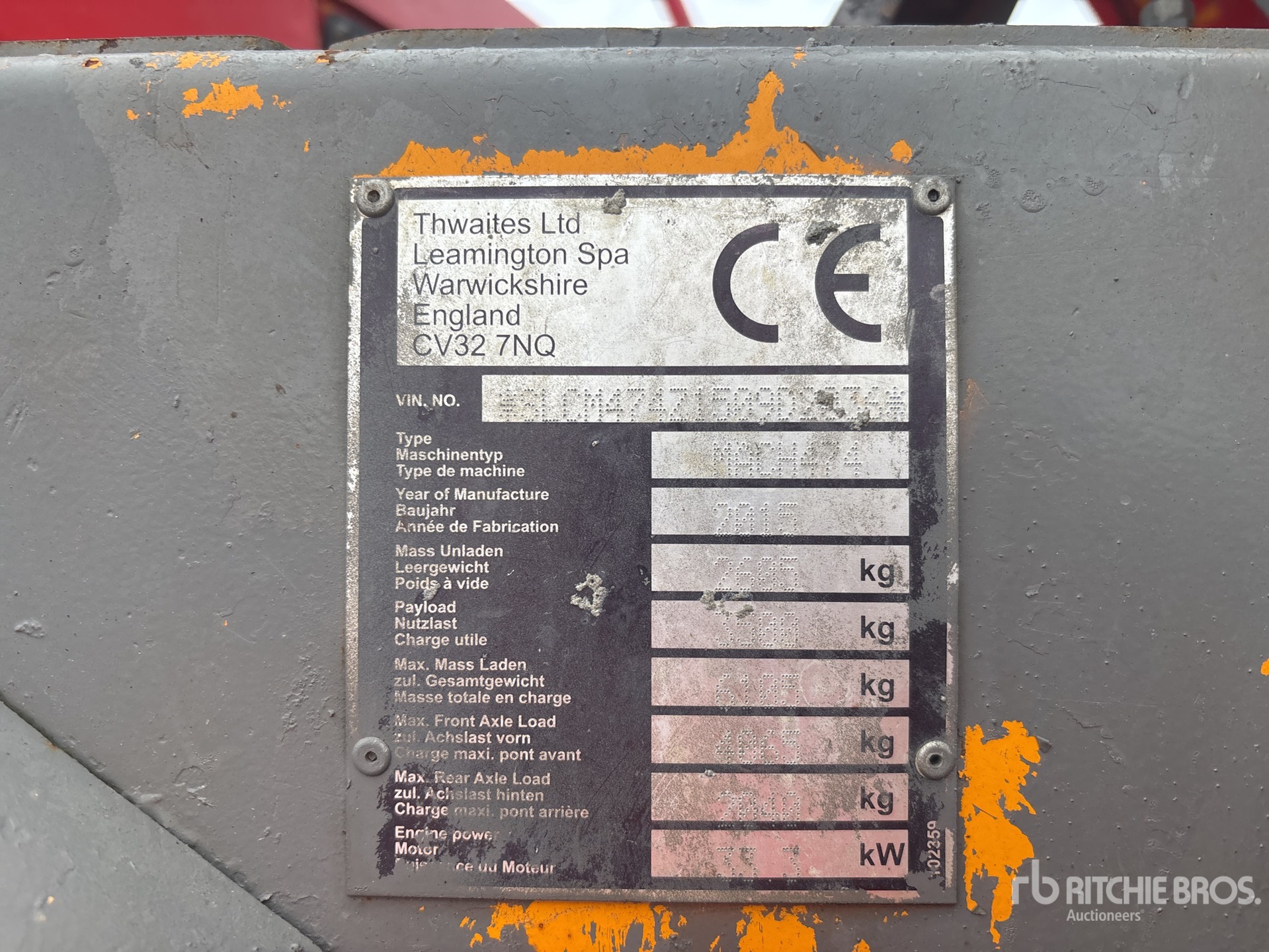 General Appearance with Seriennummer / FIN