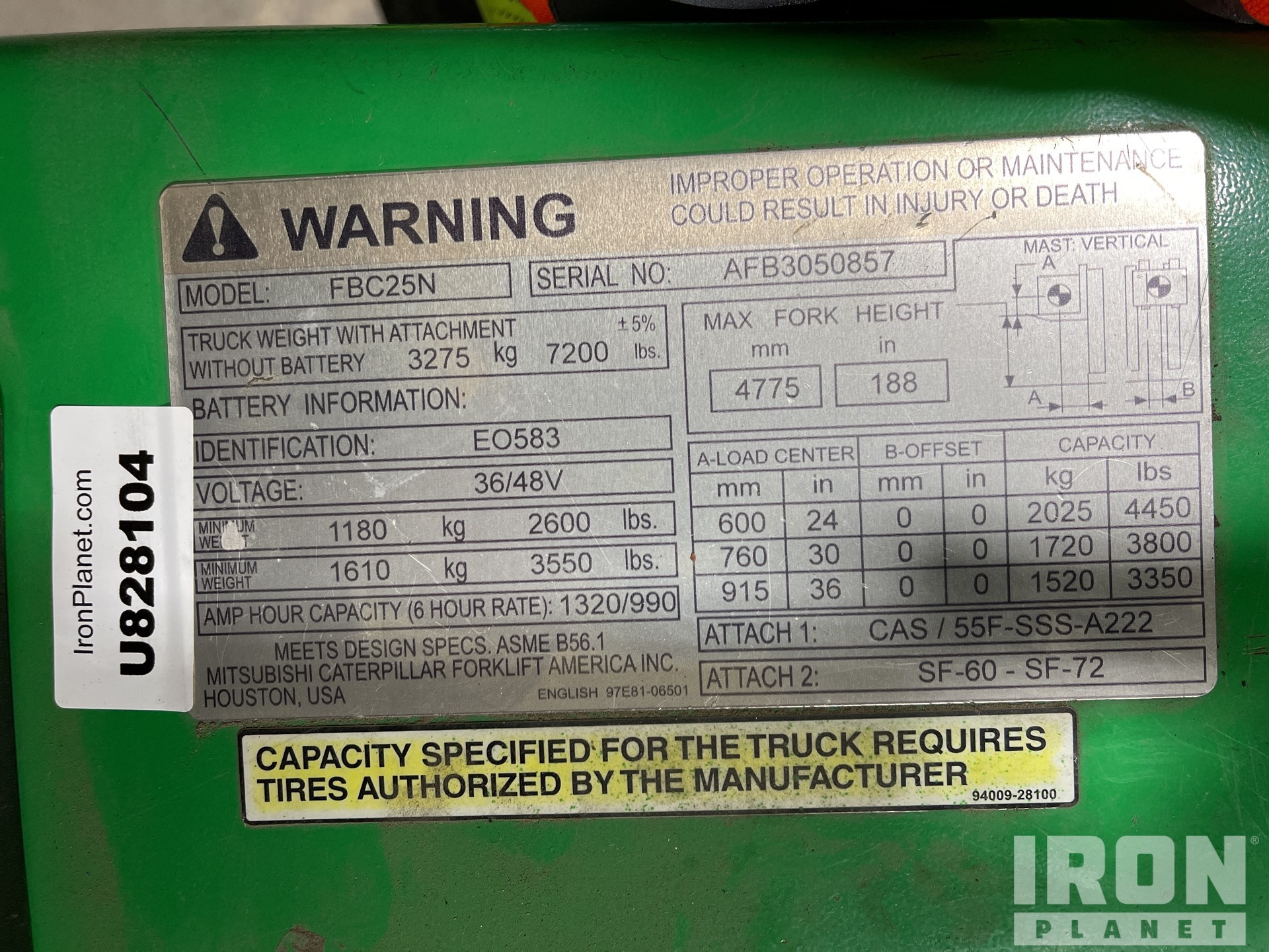 General Appearance with Numero seriale/numero d’identificazione del veicolo (VIN)