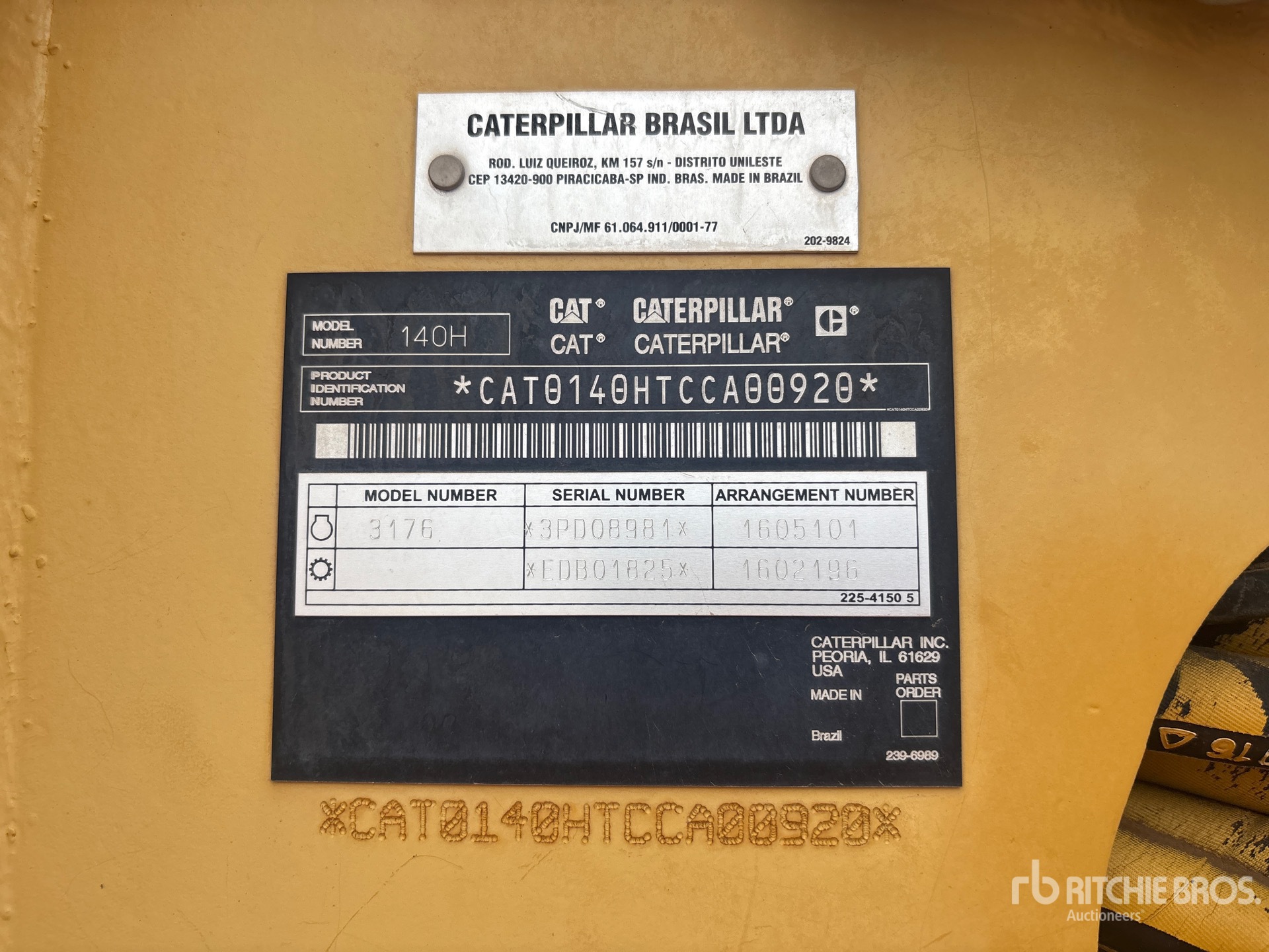 General Appearance with Numero seriale/numero d’identificazione del veicolo (VIN)