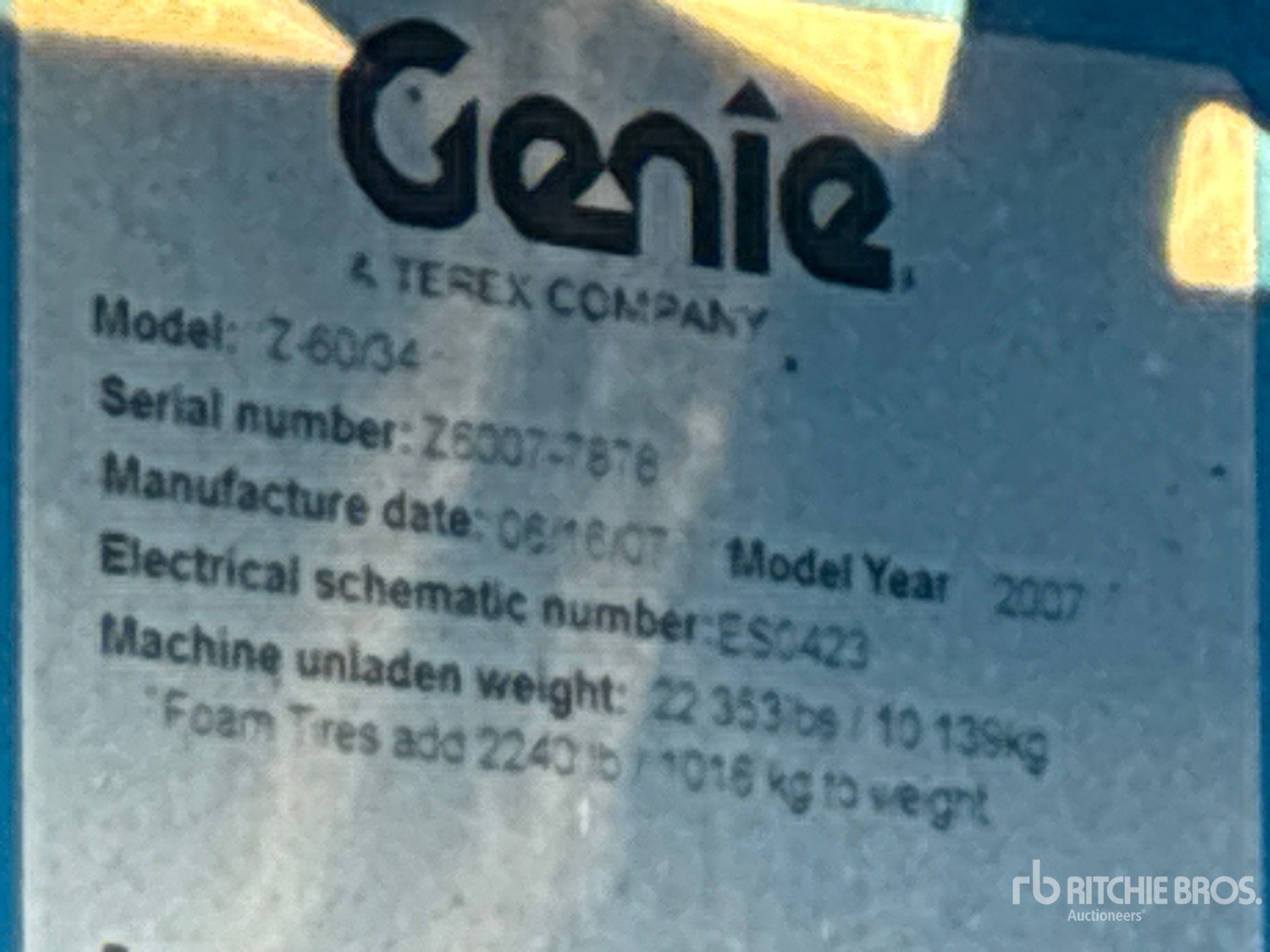 General Appearance with Numéro de série/Numéro d'identification du véhicule automobile