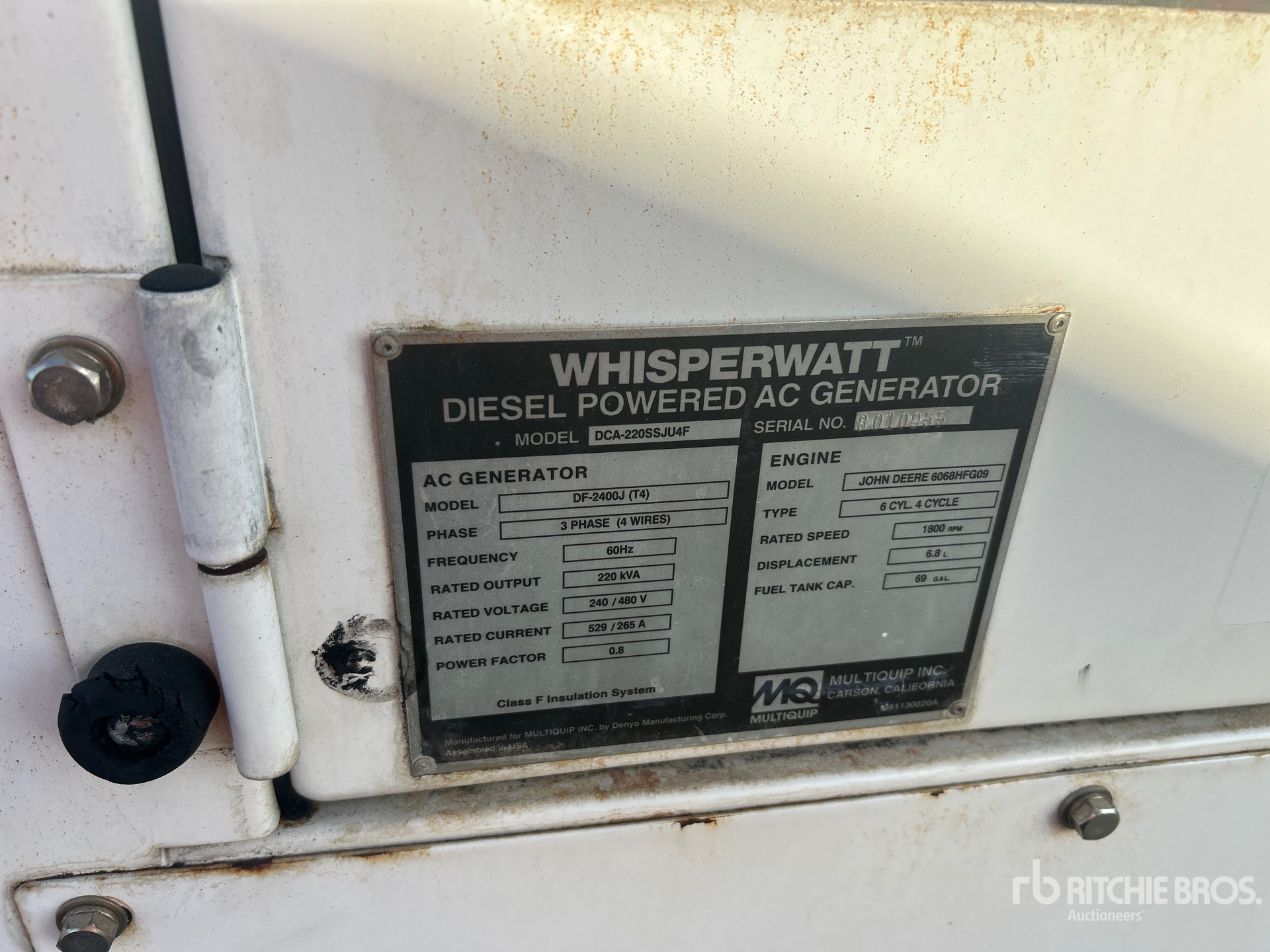 General Appearance with Numéro de série/Numéro d'identification du véhicule automobile