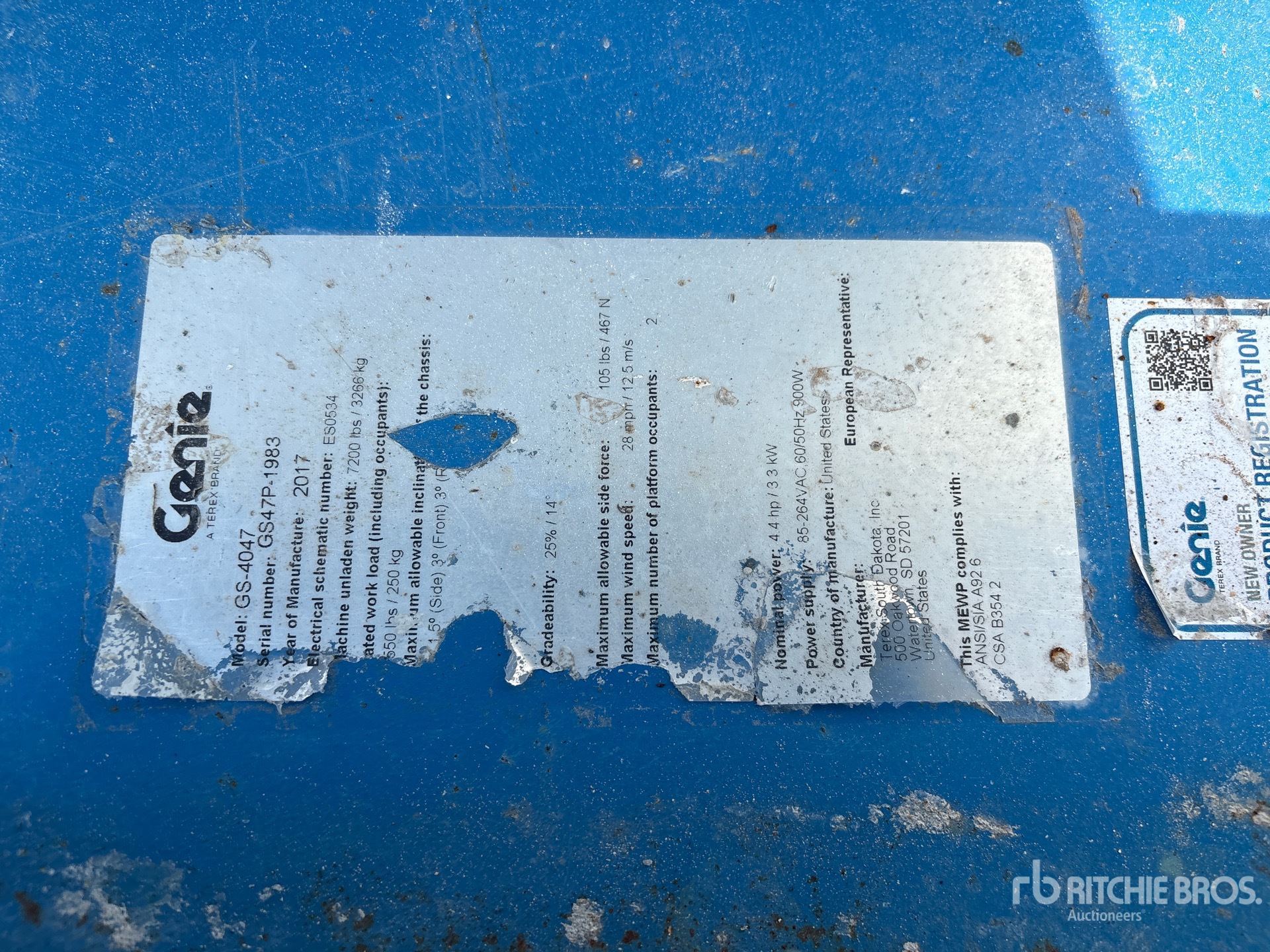 General Appearance with Numéro de série/Numéro d'identification du véhicule automobile