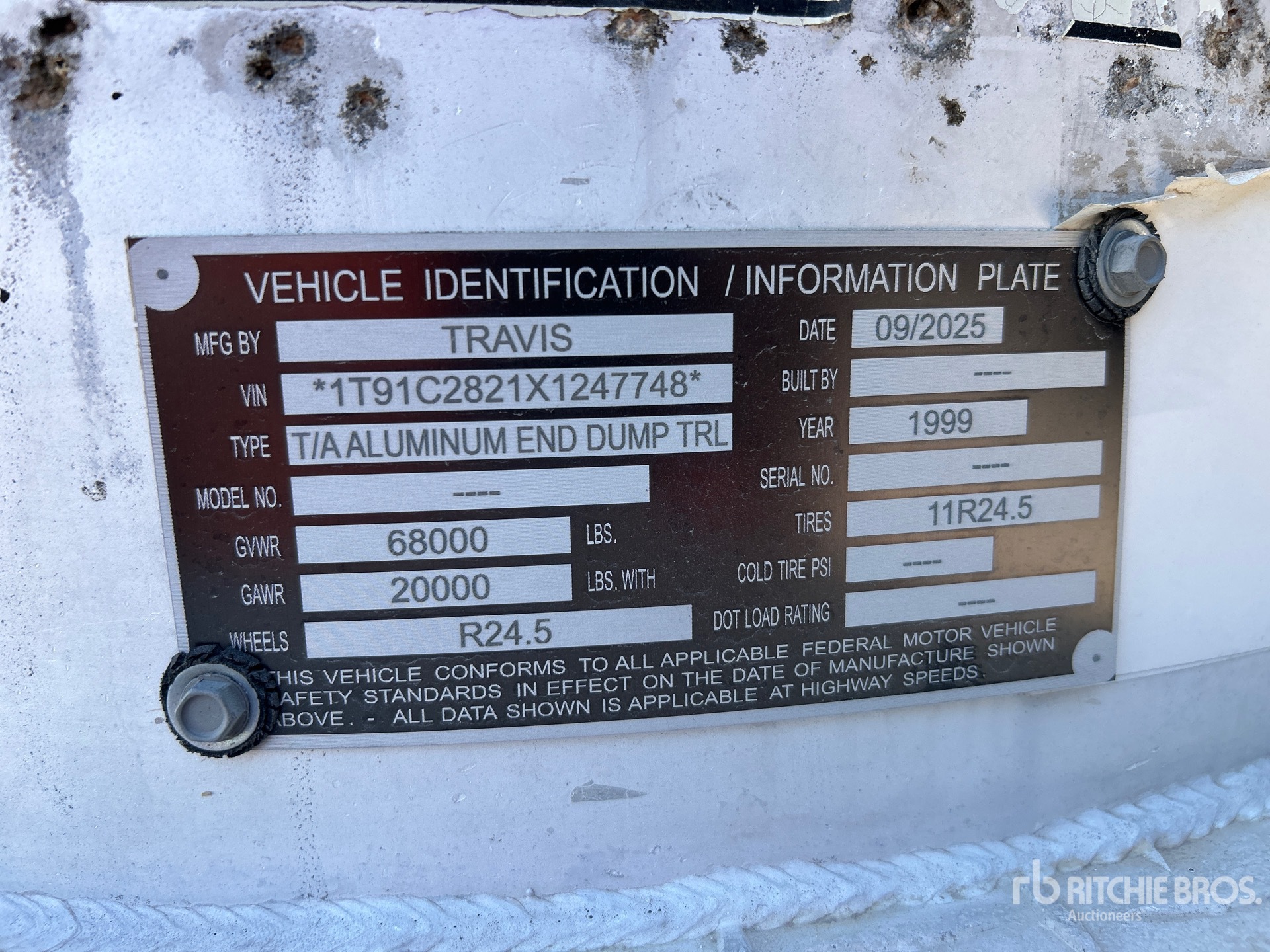 General Appearance with Numéro de série/Numéro d'identification du véhicule automobile