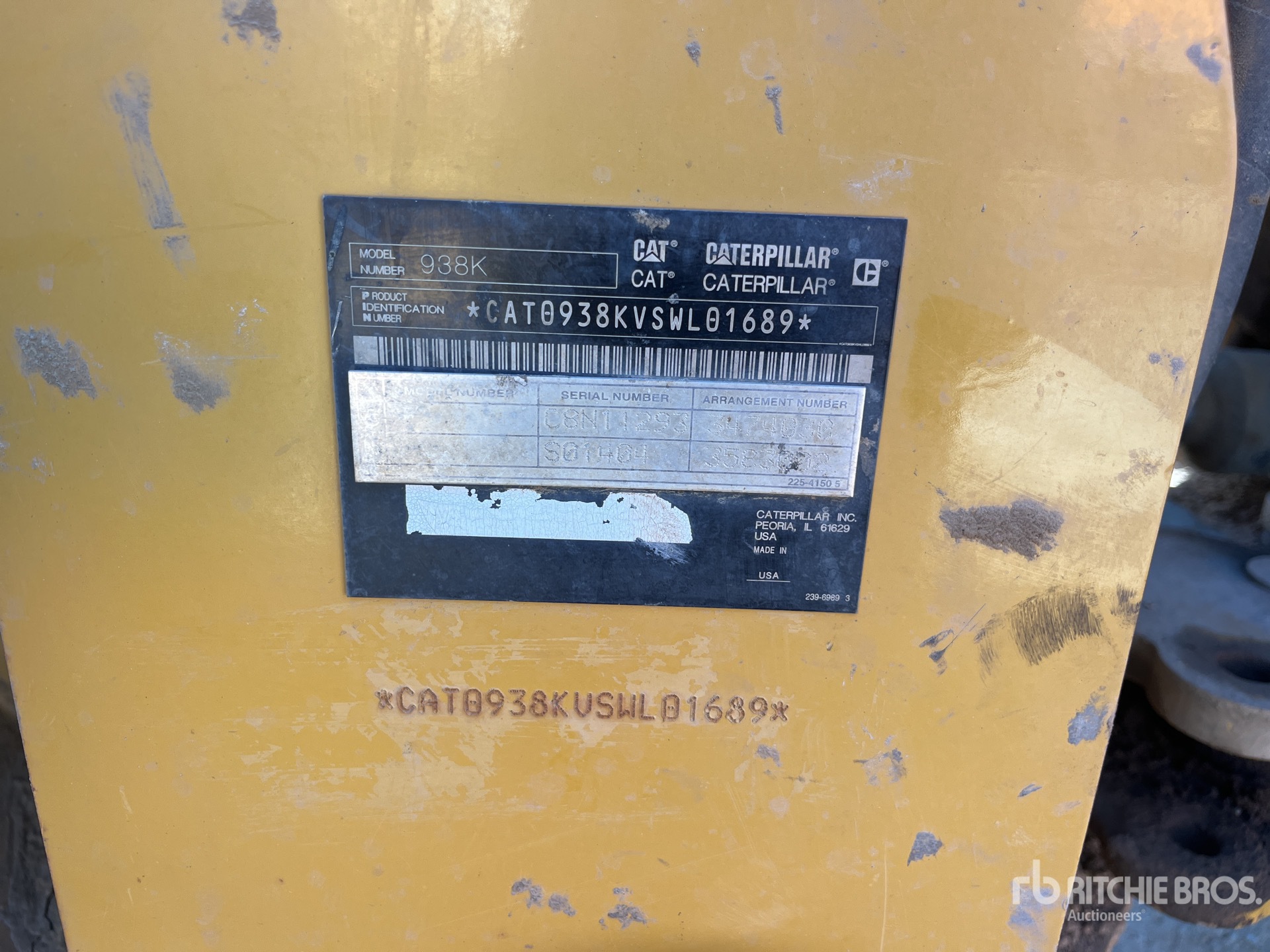 General Appearance with N.º de serie/VIN