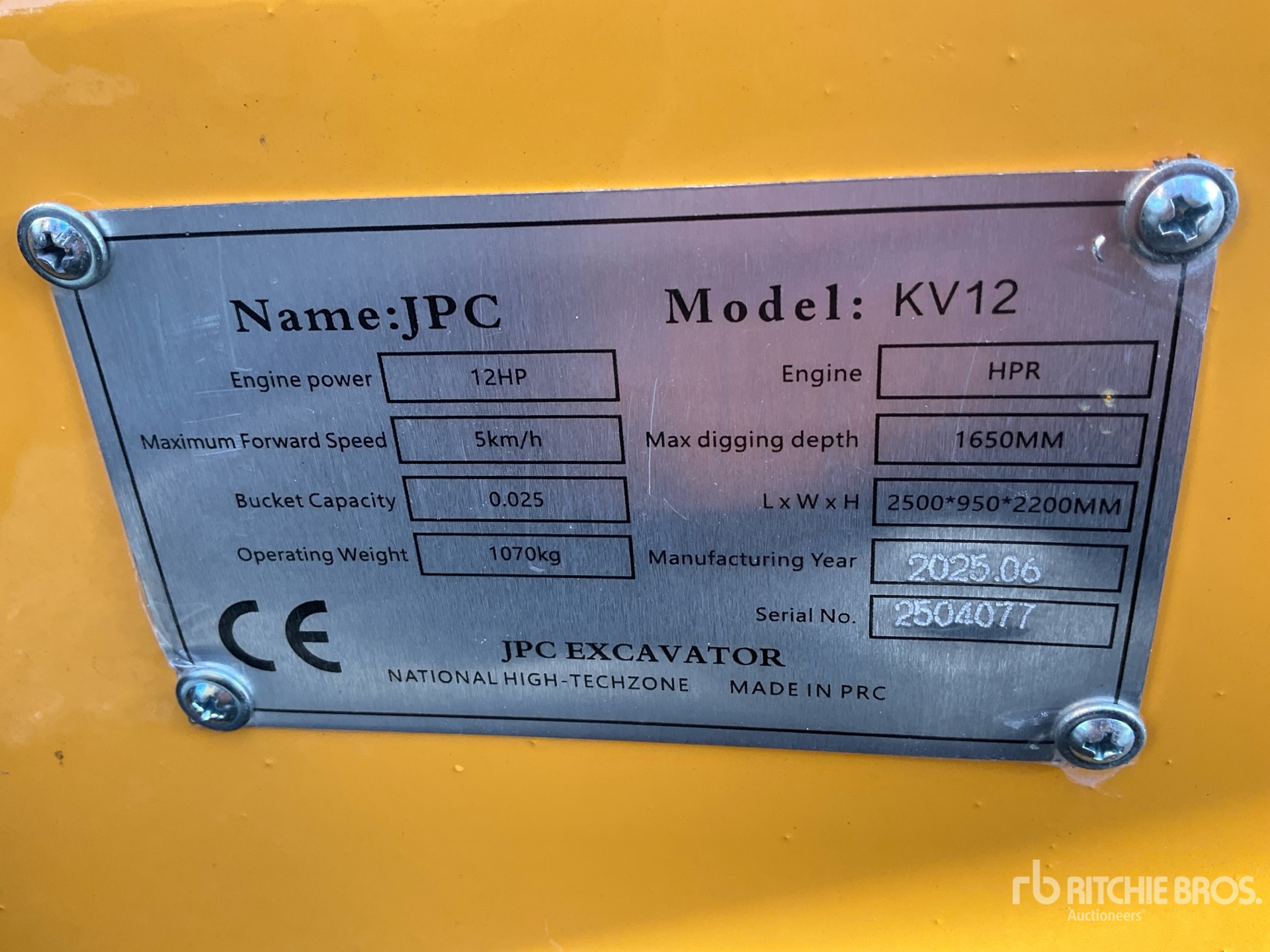 General Appearance with Numéro de série/Numéro d'identification du véhicule automobile