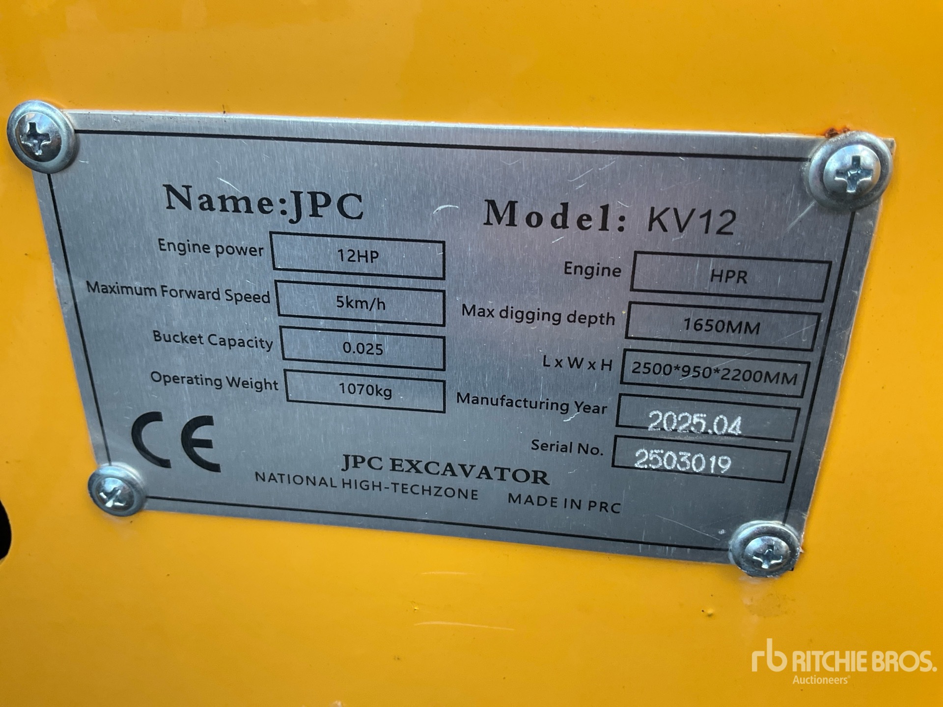 General Appearance with Numéro de série/Numéro d'identification du véhicule automobile