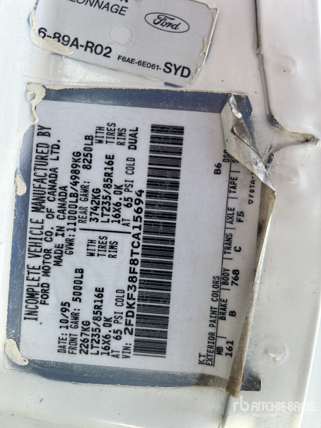 General Appearance with Numero seriale/numero d’identificazione del veicolo (VIN)