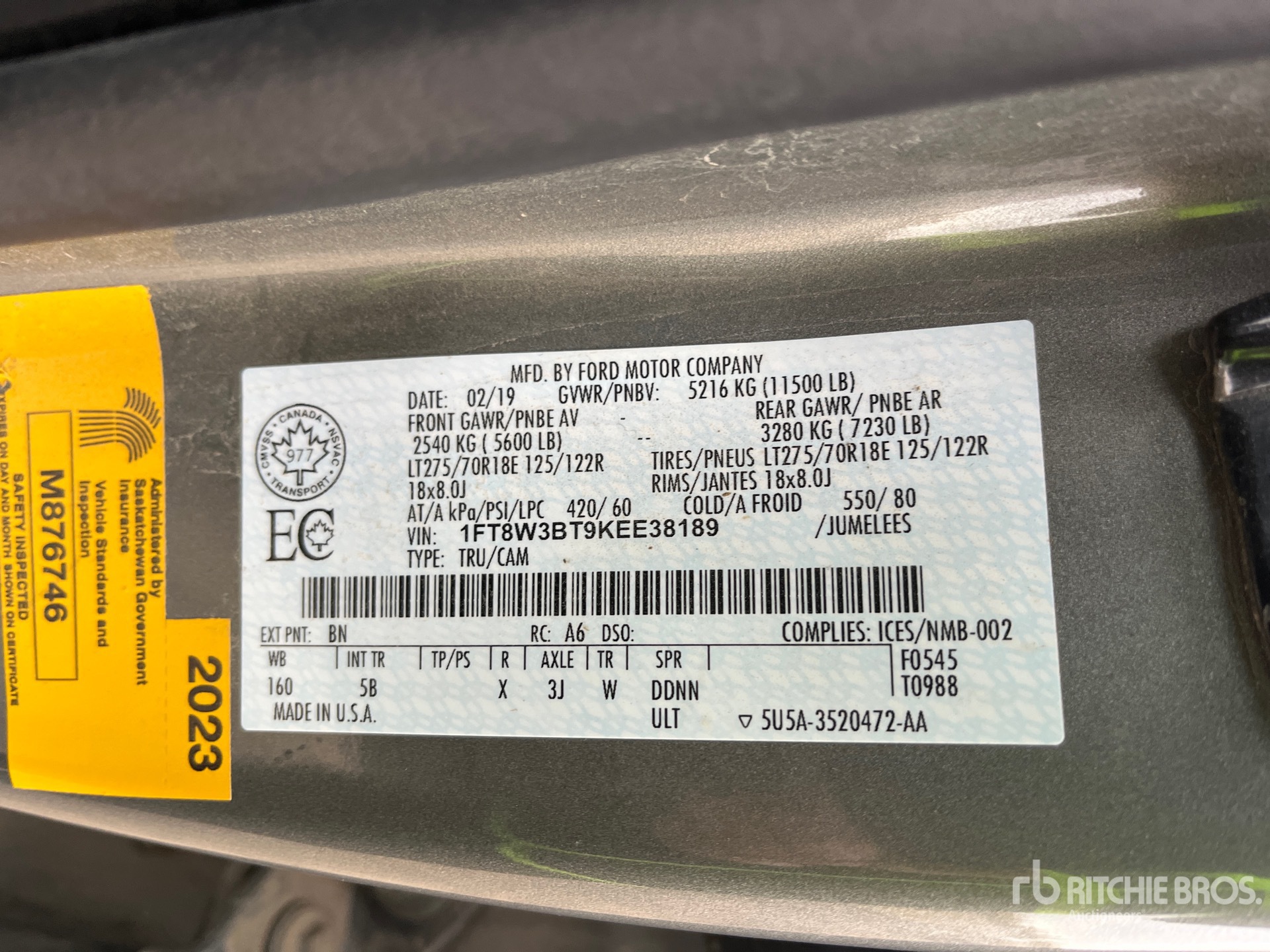 General Appearance with Seriennummer / FIN