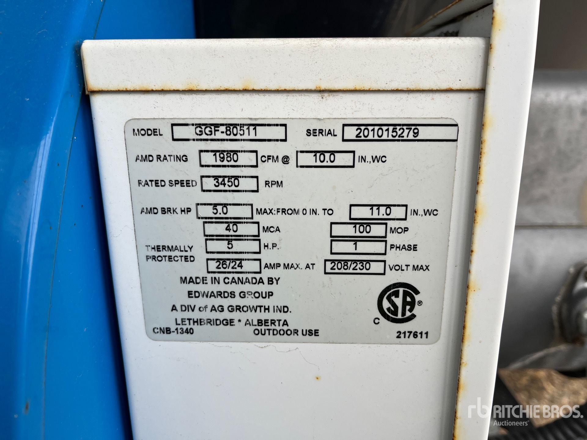 General Appearance with N.º de serie/VIN