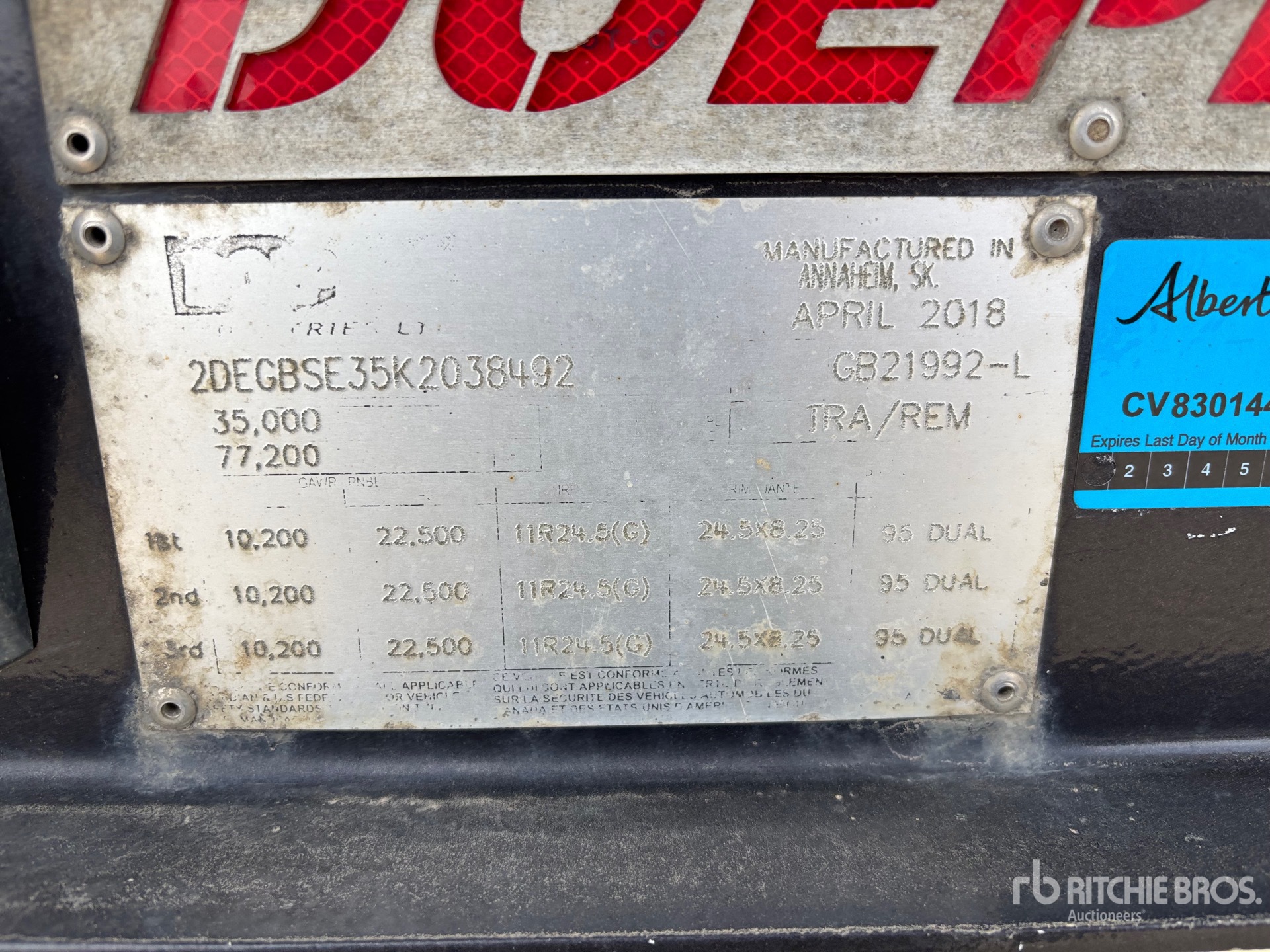 General Appearance with Numero seriale/numero d’identificazione del veicolo (VIN)