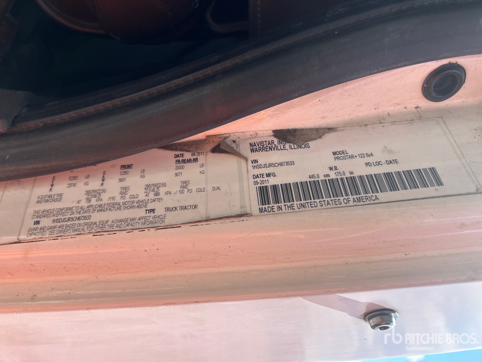 General Appearance with N.º de serie/VIN