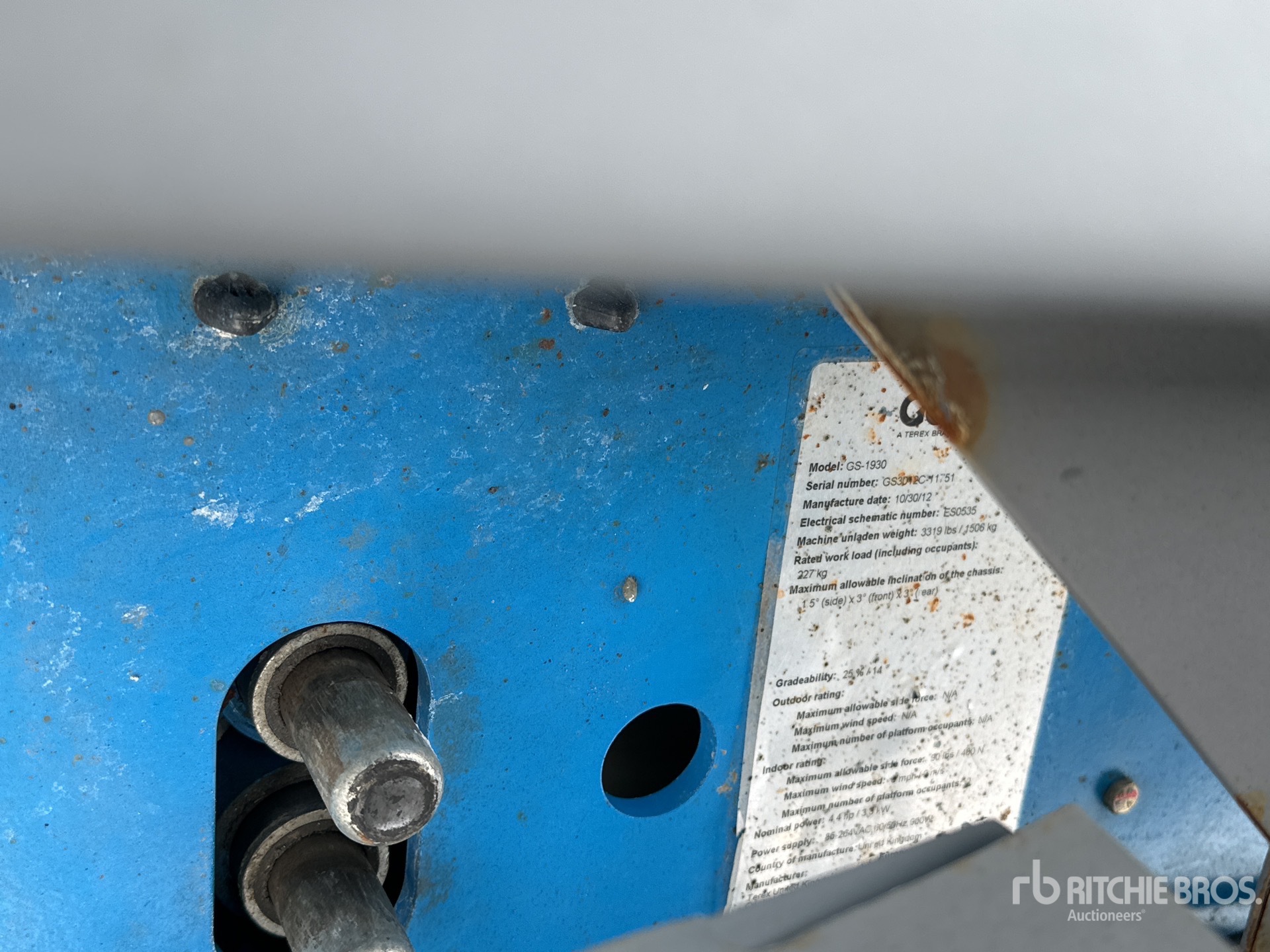 General Appearance with N.º de serie/VIN