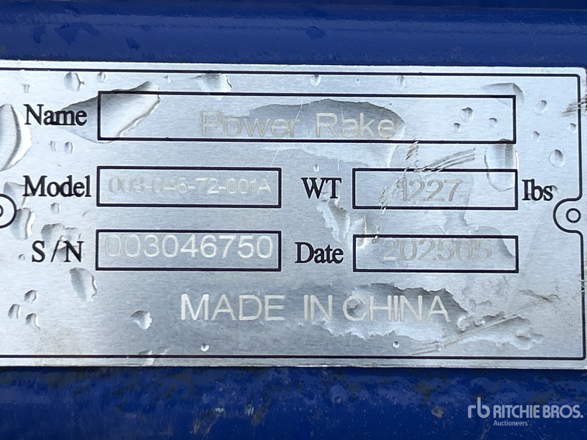 General Appearance with Numer seryjny/numer identyfikacyjny pojazdu