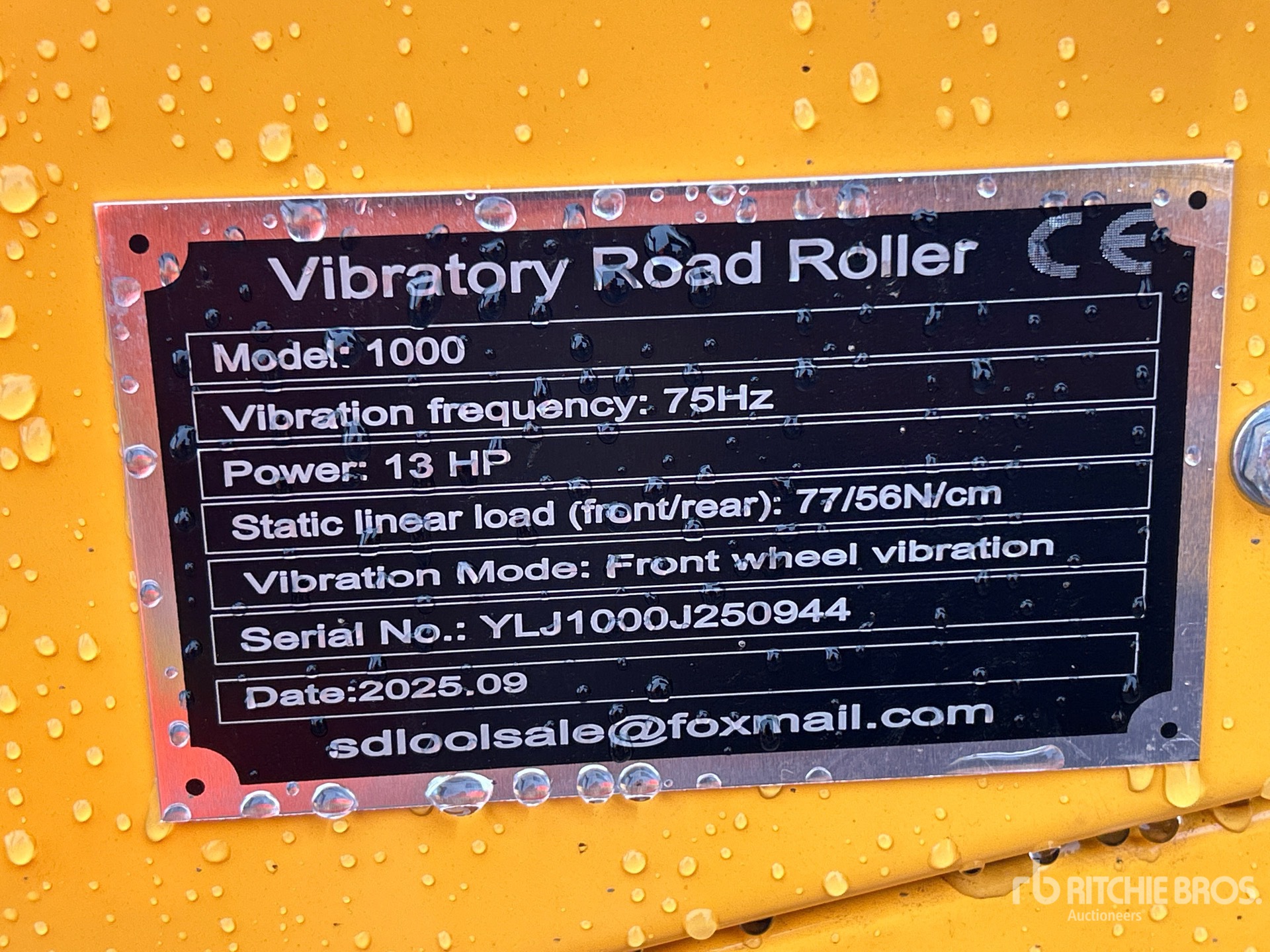 General Appearance with N.º de serie/VIN