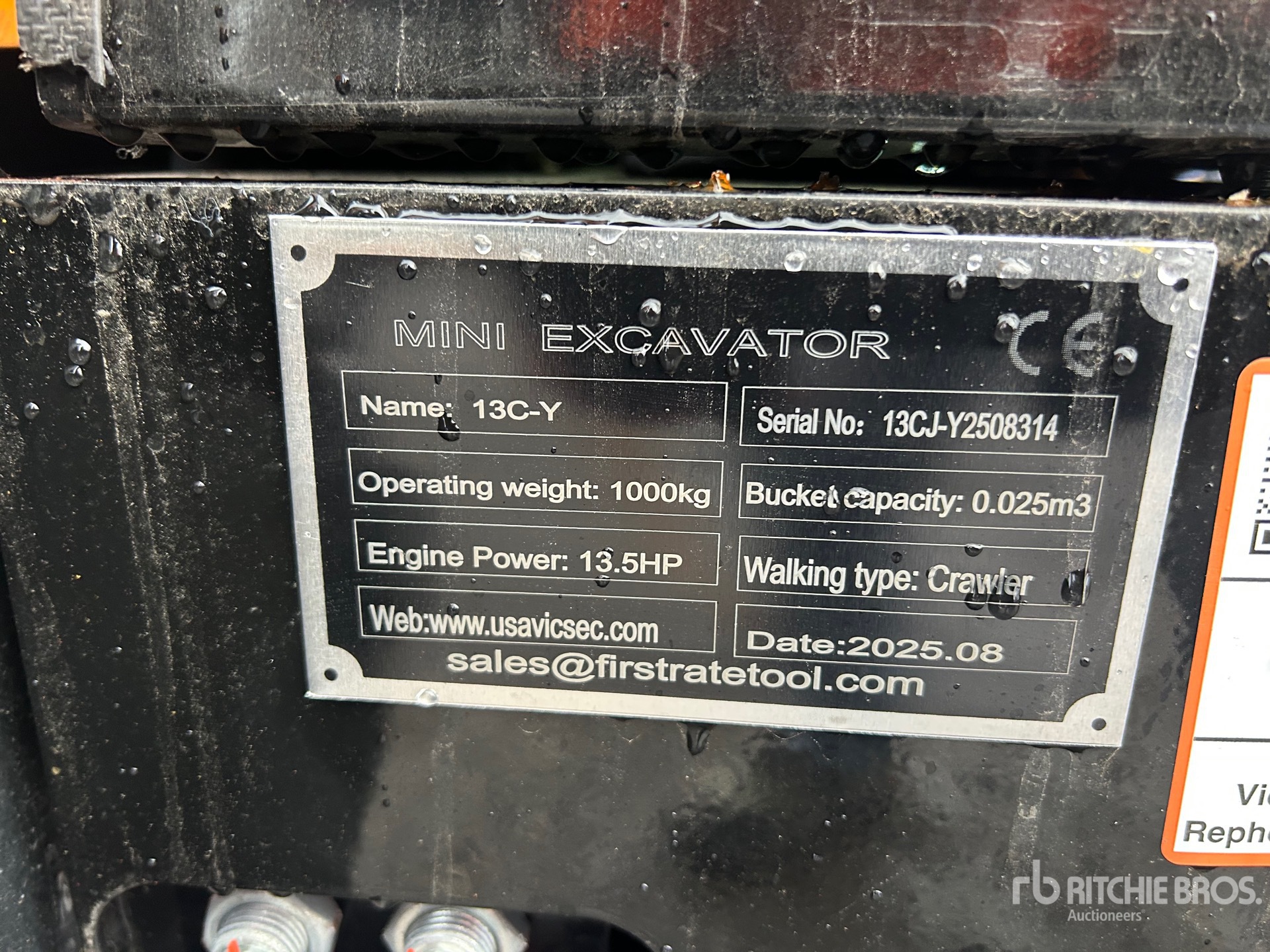 General Appearance with N.º de serie/VIN