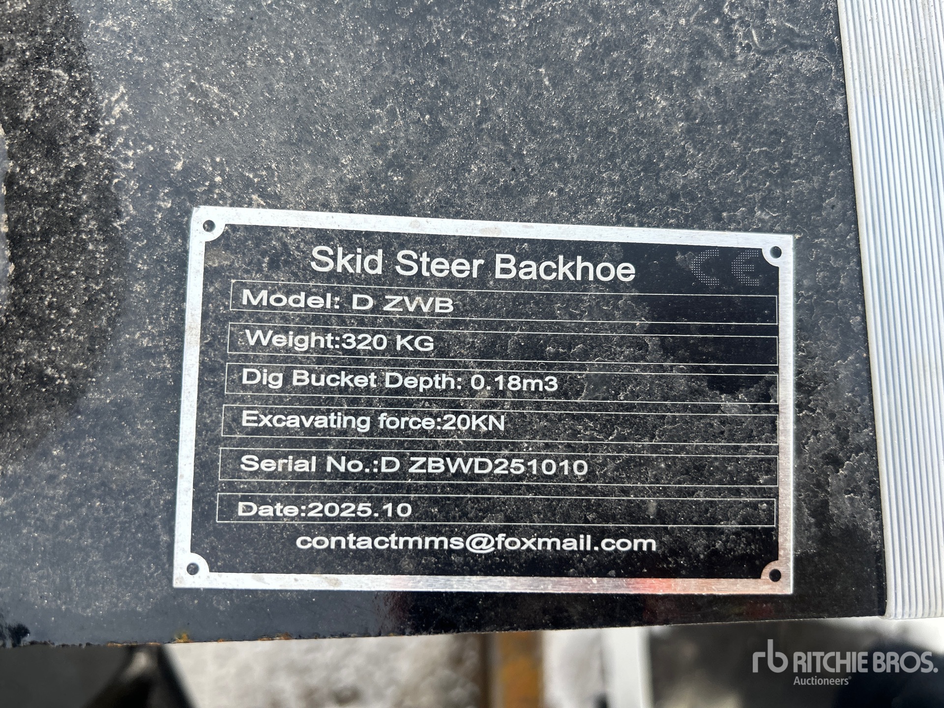 General Appearance with N.º de serie/VIN