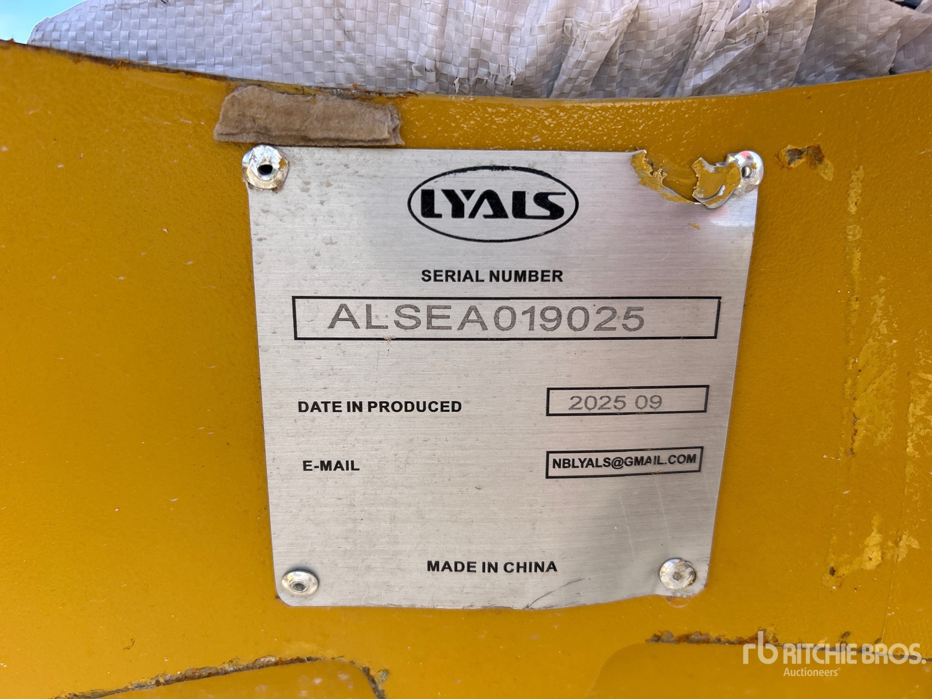 General Appearance with N.º de serie/VIN