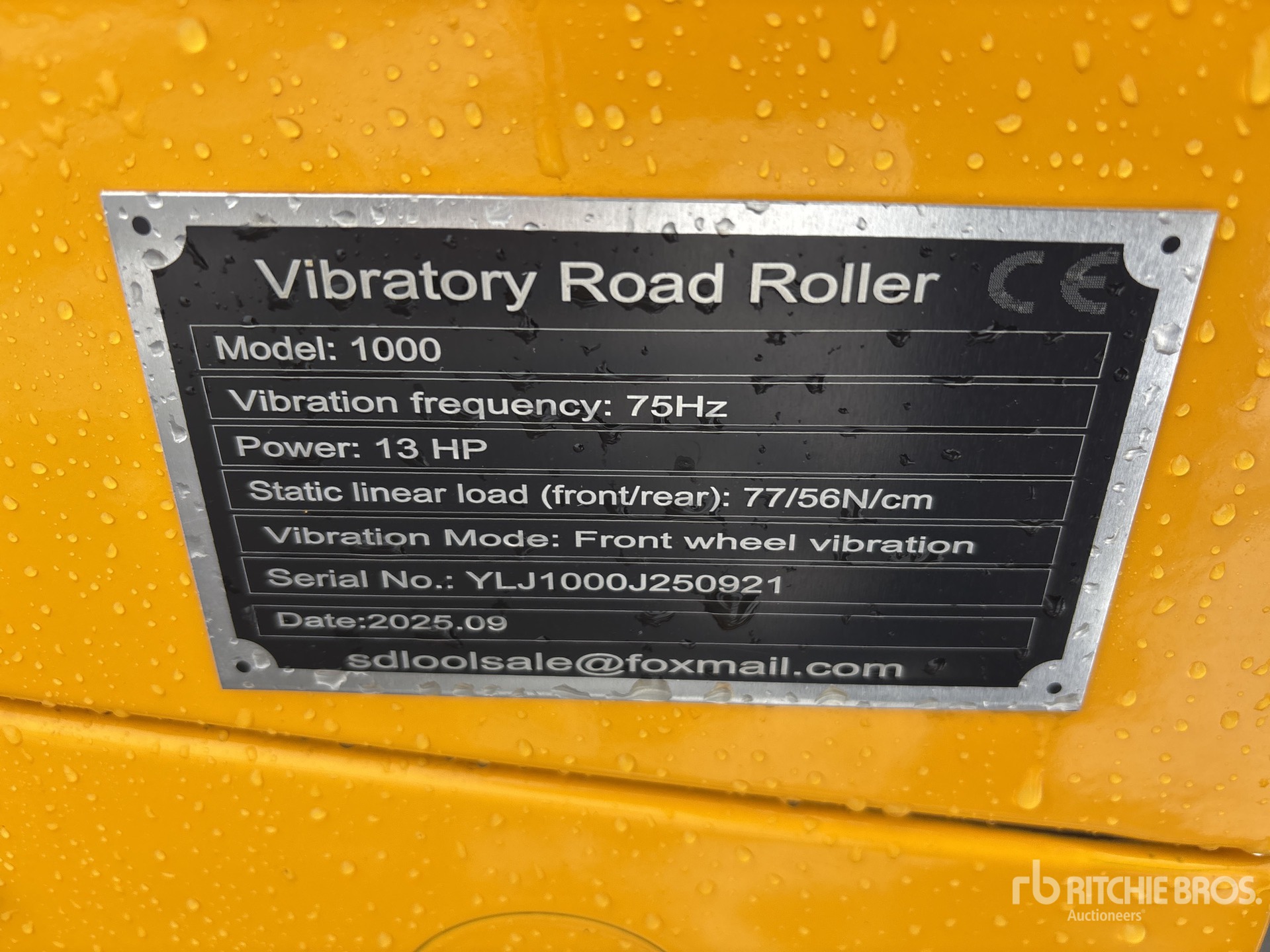 General Appearance with N.º de serie/VIN