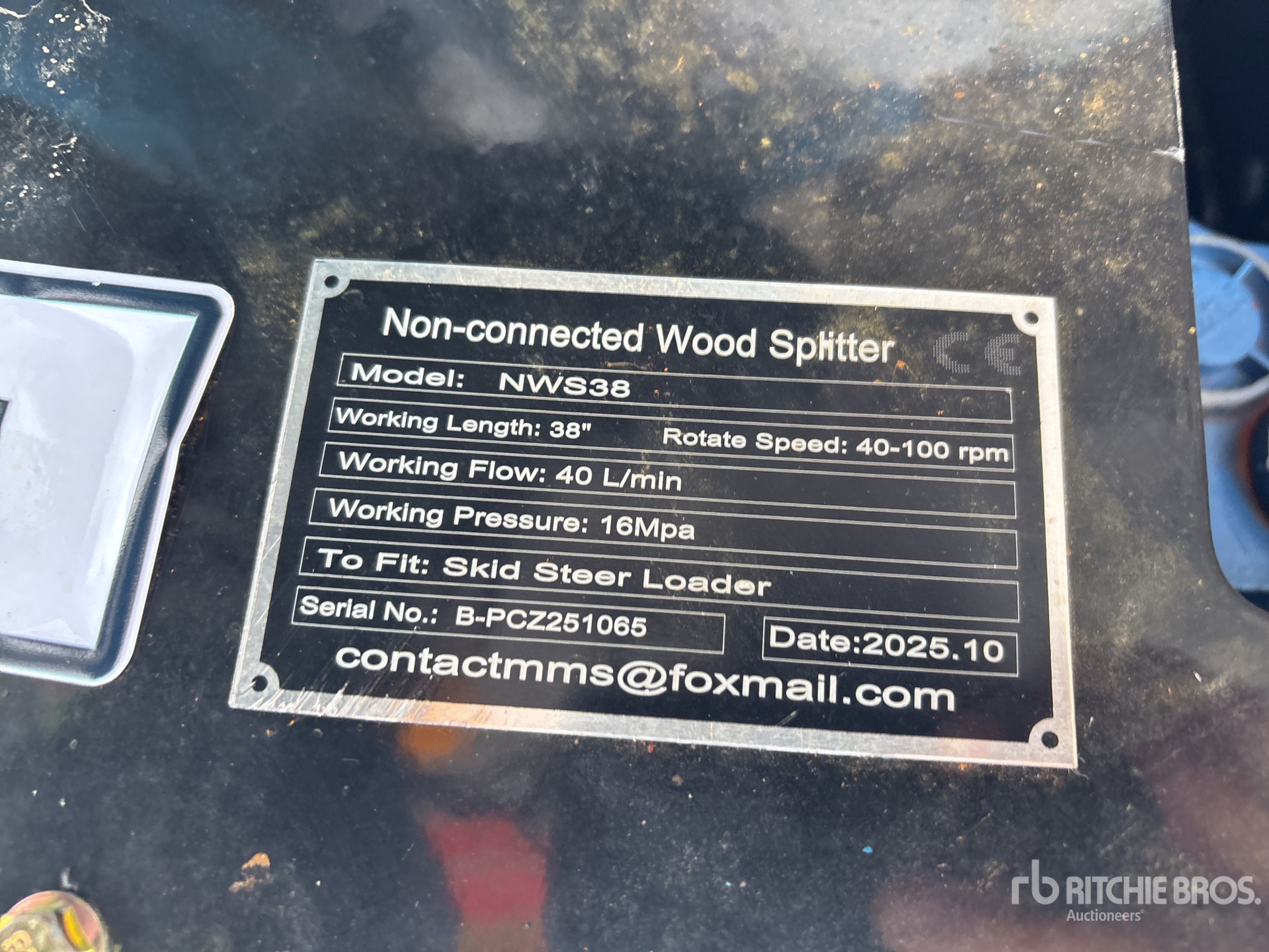 General Appearance with N.º de serie/VIN