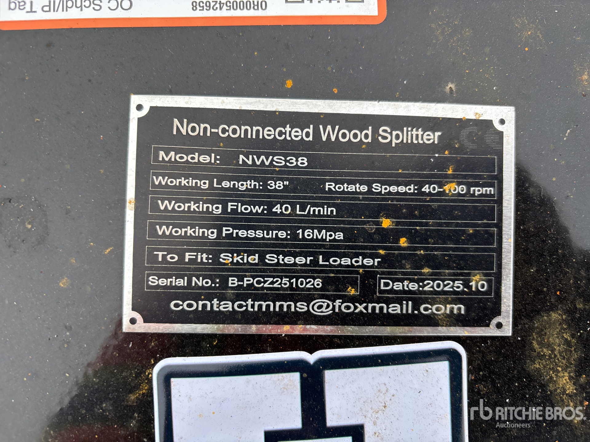 General Appearance with N.º de serie/VIN