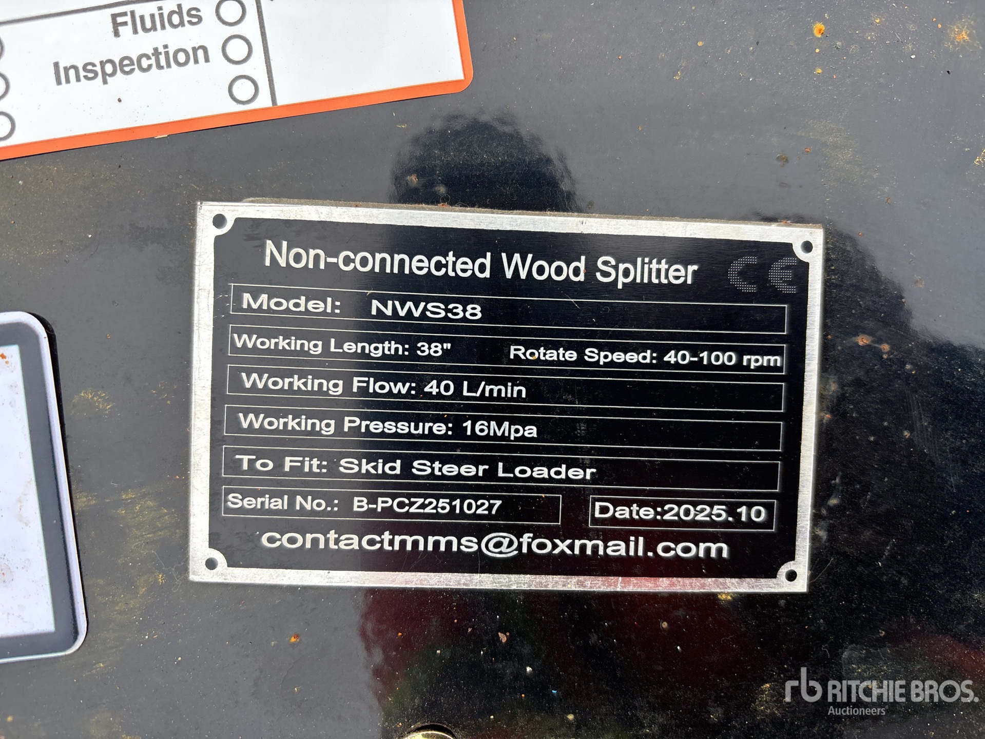 General Appearance with N.º de serie/VIN