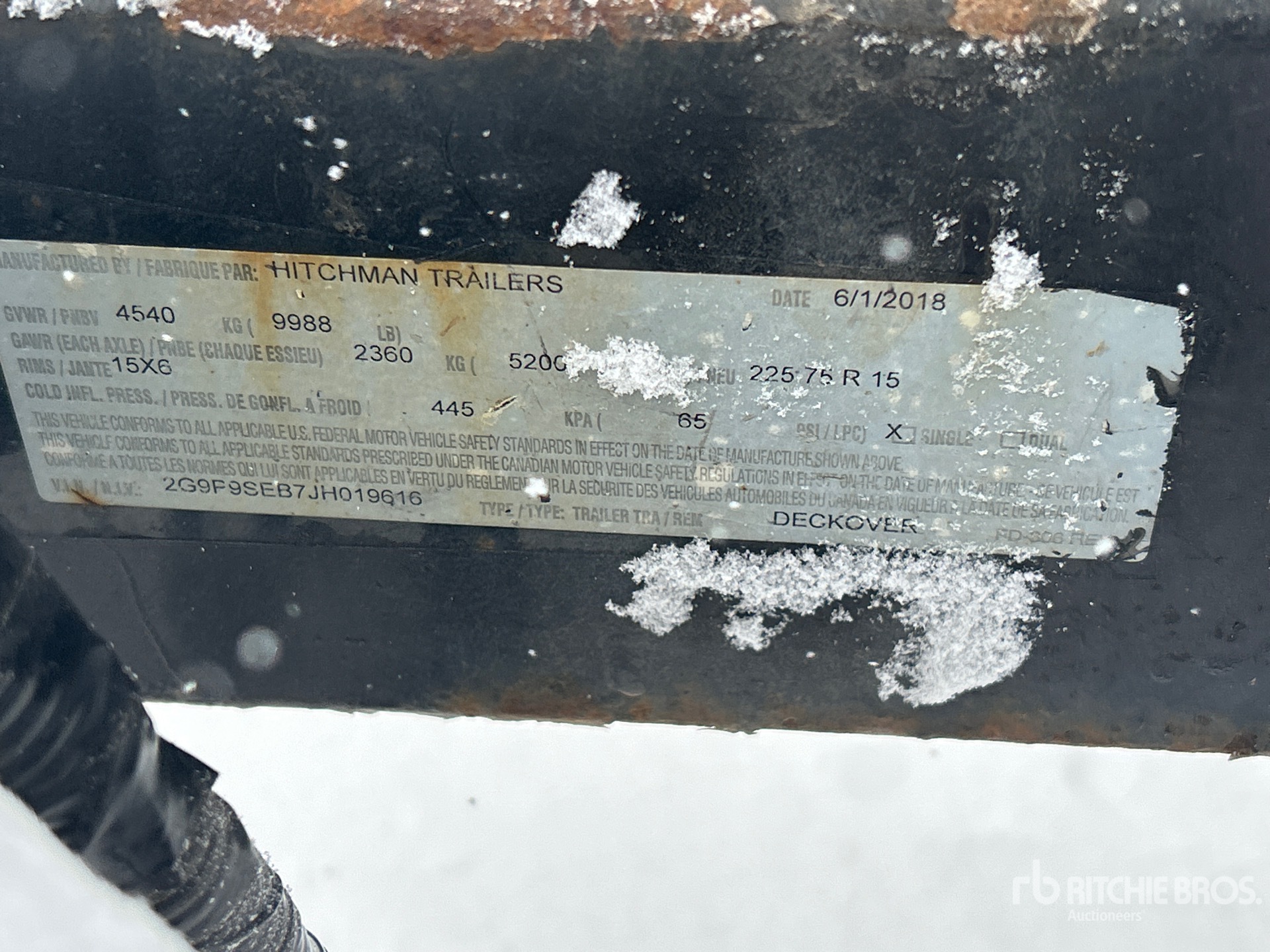 General Appearance with N.º de serie/VIN