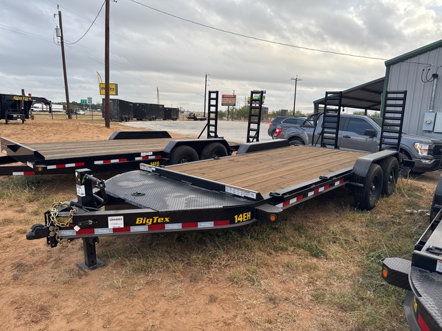 2024 Big Tex 14EH-18D3A-KRBK T/A 1 Car Open Car Carrier Trailer