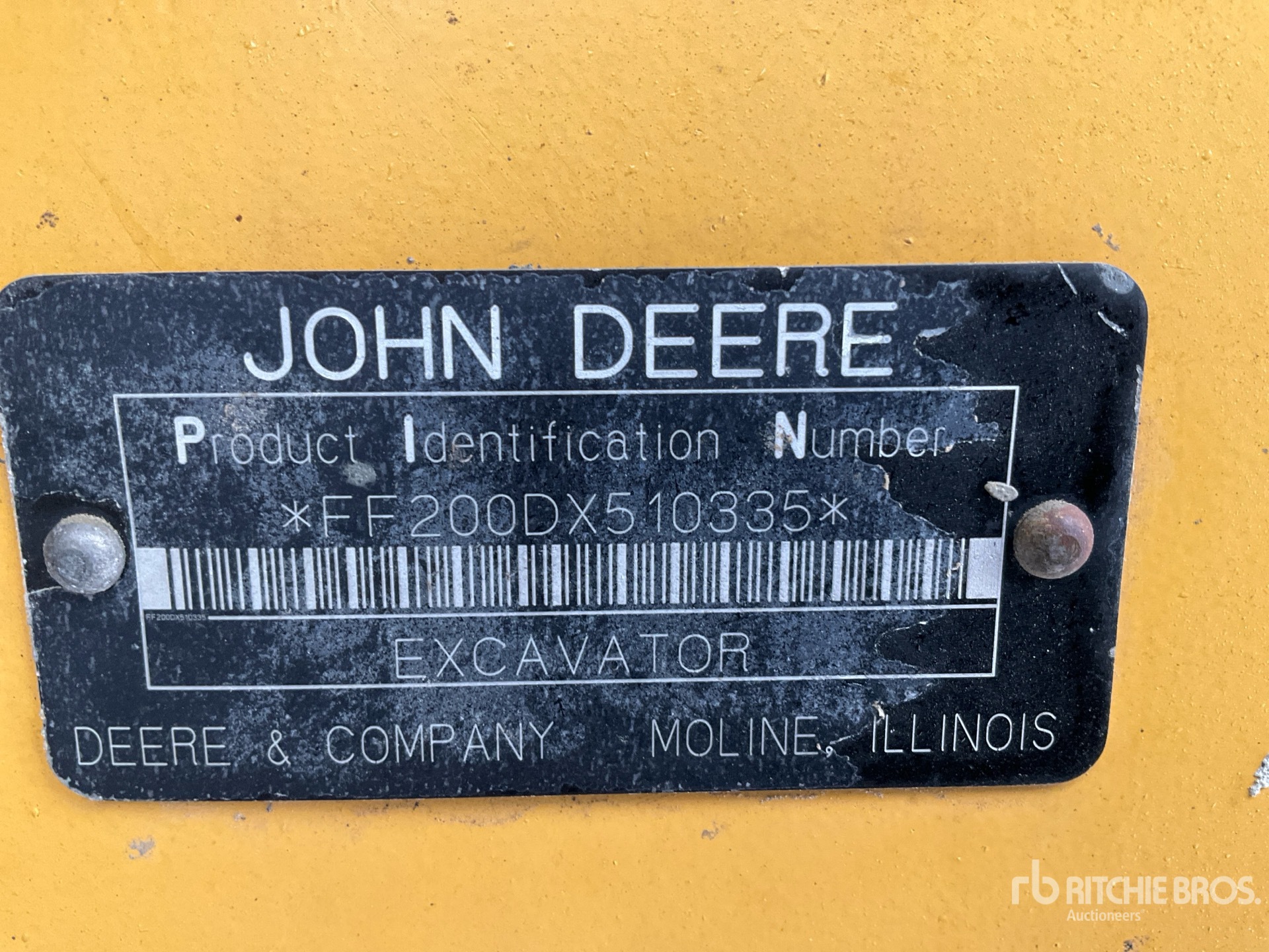 General Appearance with N.º de serie/VIN