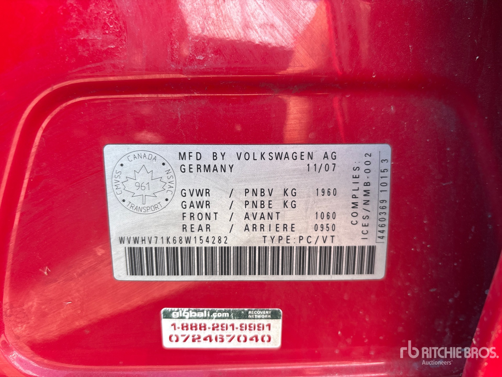 General Appearance with Second Serial Number/VIN Photo