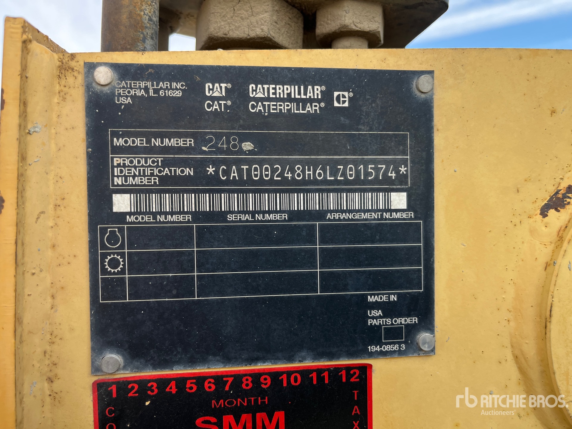 General Appearance with N.º de serie/VIN