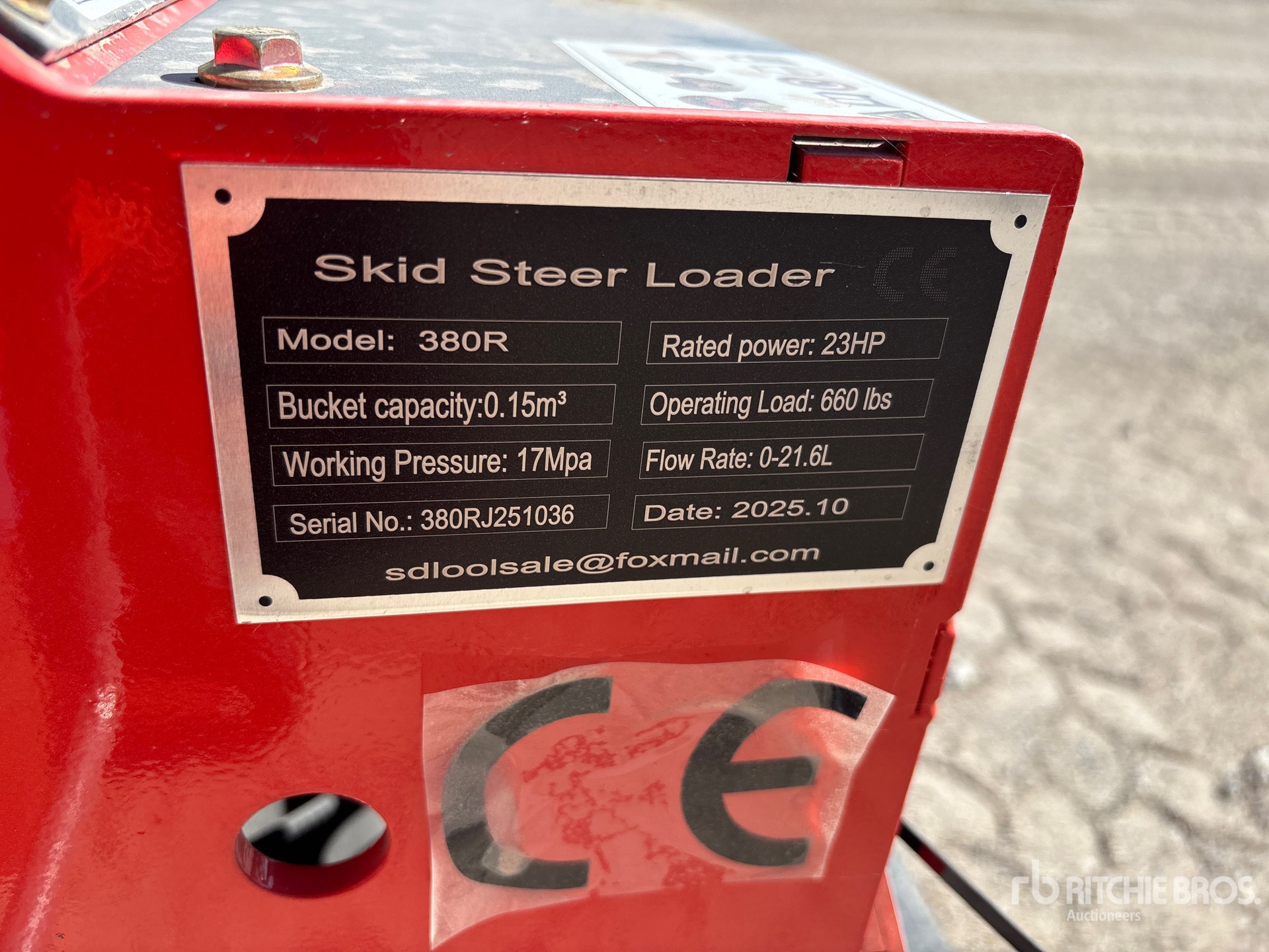 General Appearance with N.º de serie/VIN