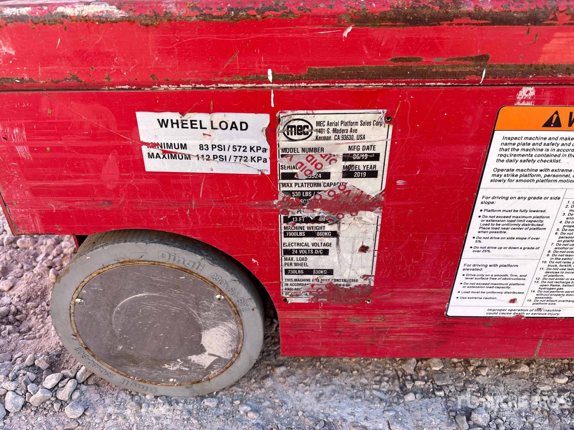 General Appearance with Numero seriale/numero d’identificazione del veicolo (VIN)