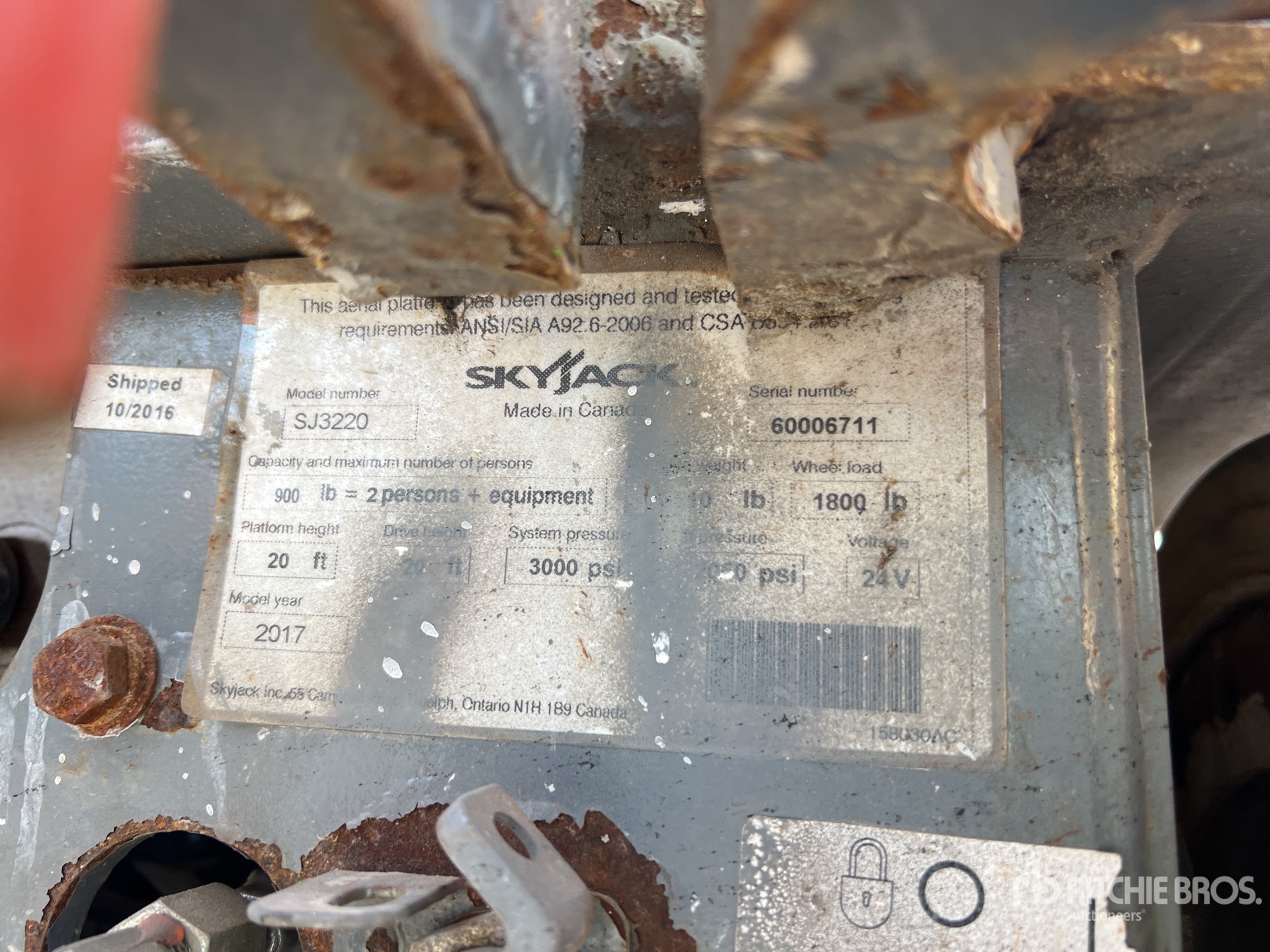 General Appearance with N.º de serie/VIN