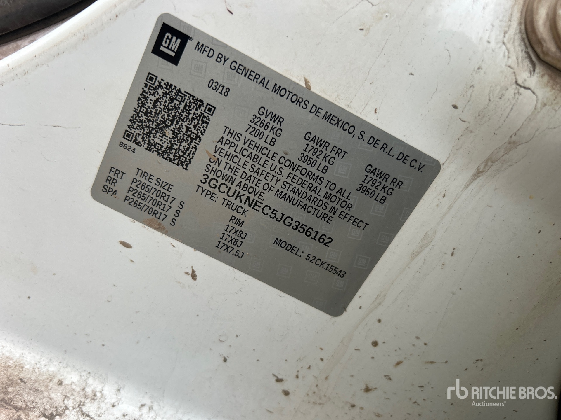 General Appearance with Numer seryjny/numer identyfikacyjny pojazdu