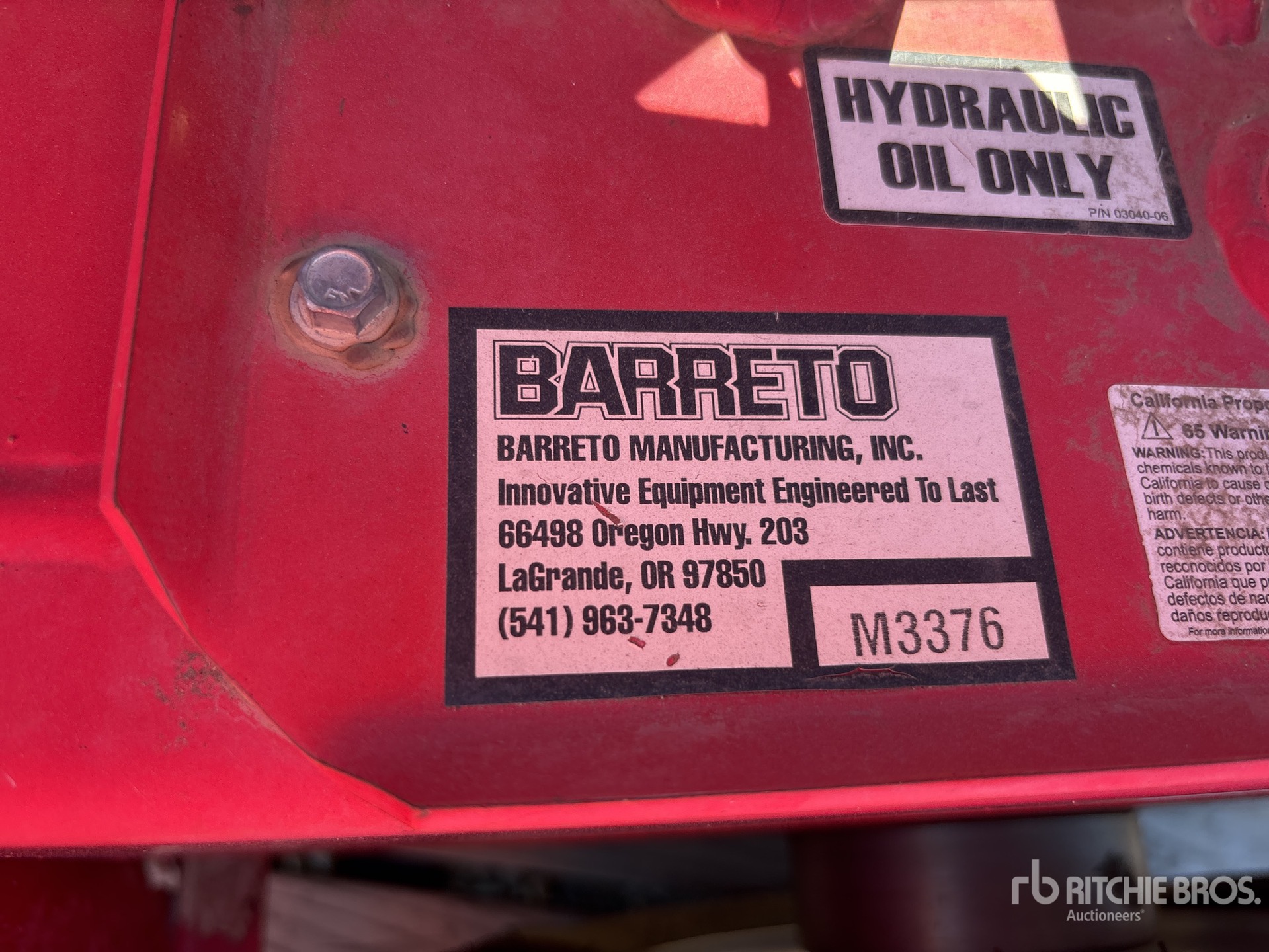 General Appearance with N.º de serie/VIN