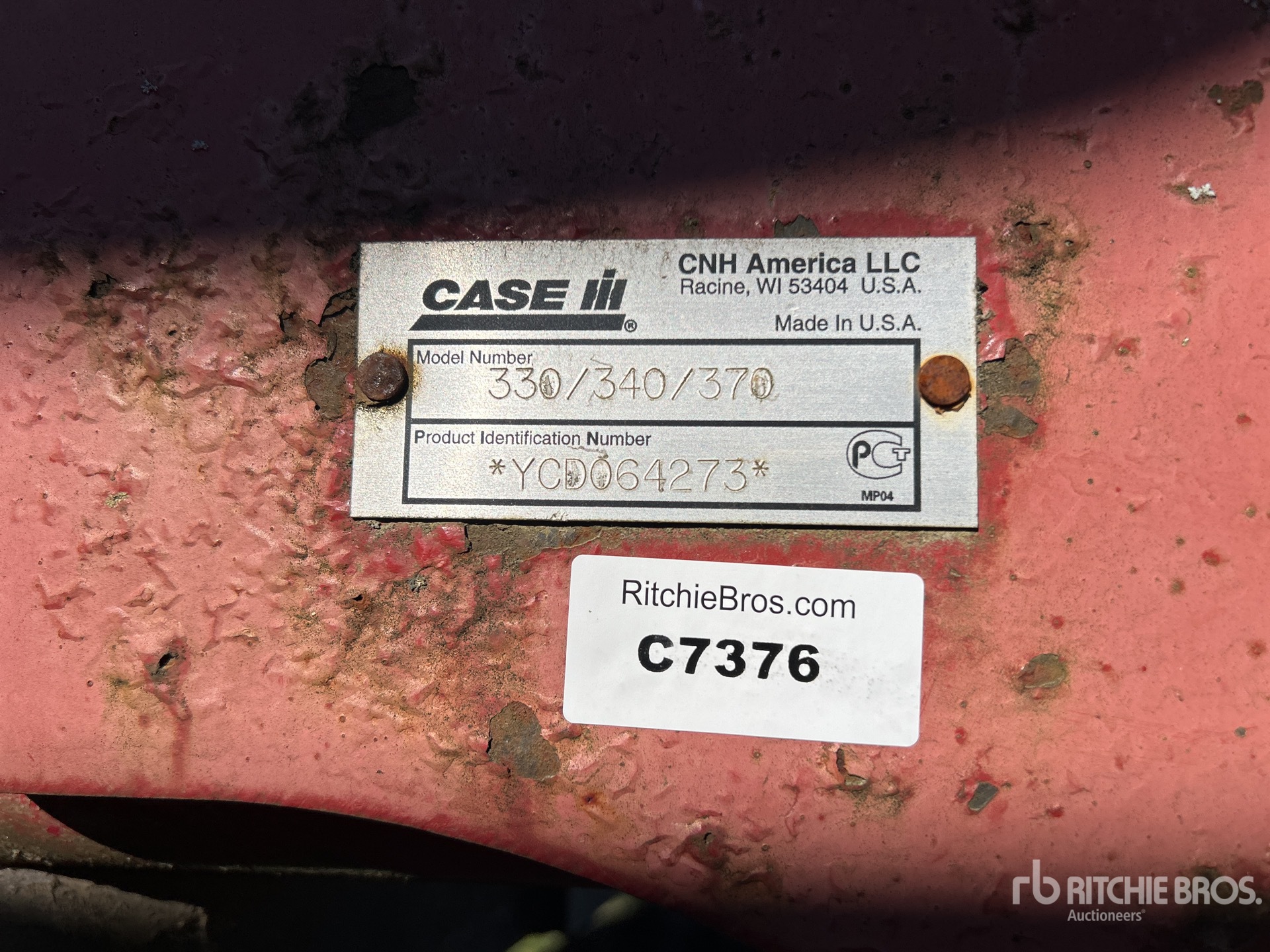 General Appearance with N.º de serie/VIN