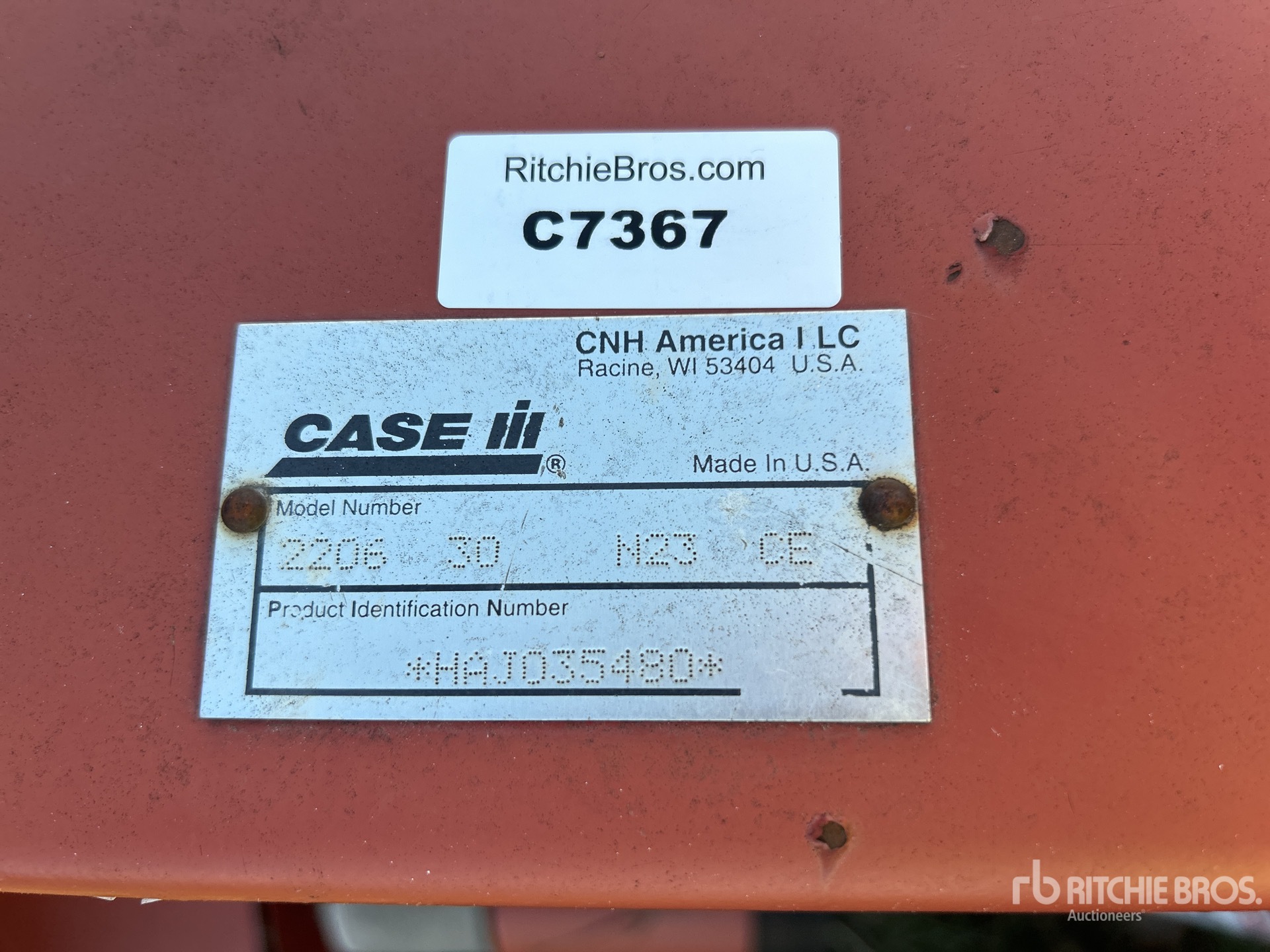 General Appearance with Numero seriale/numero d’identificazione del veicolo (VIN)