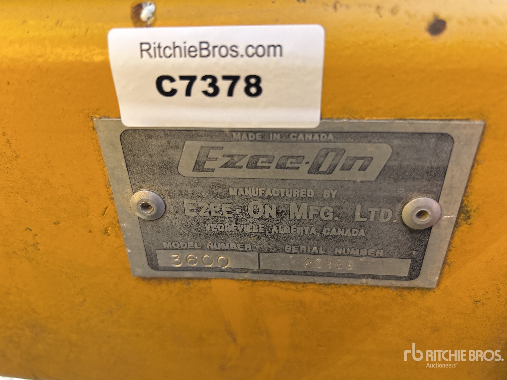 General Appearance with N.º de serie/VIN