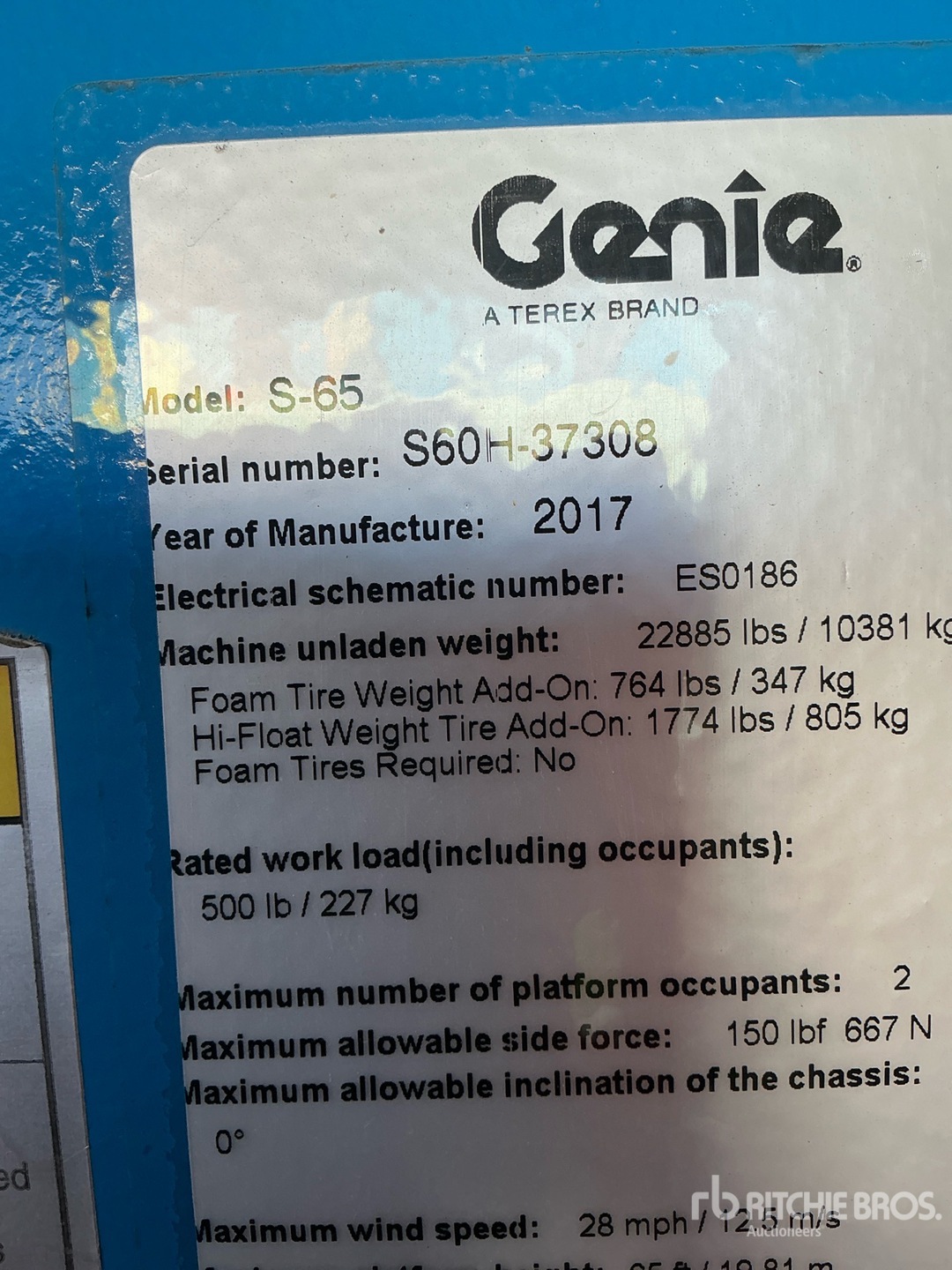 General Appearance with Numéro de série/Numéro d'identification du véhicule automobile