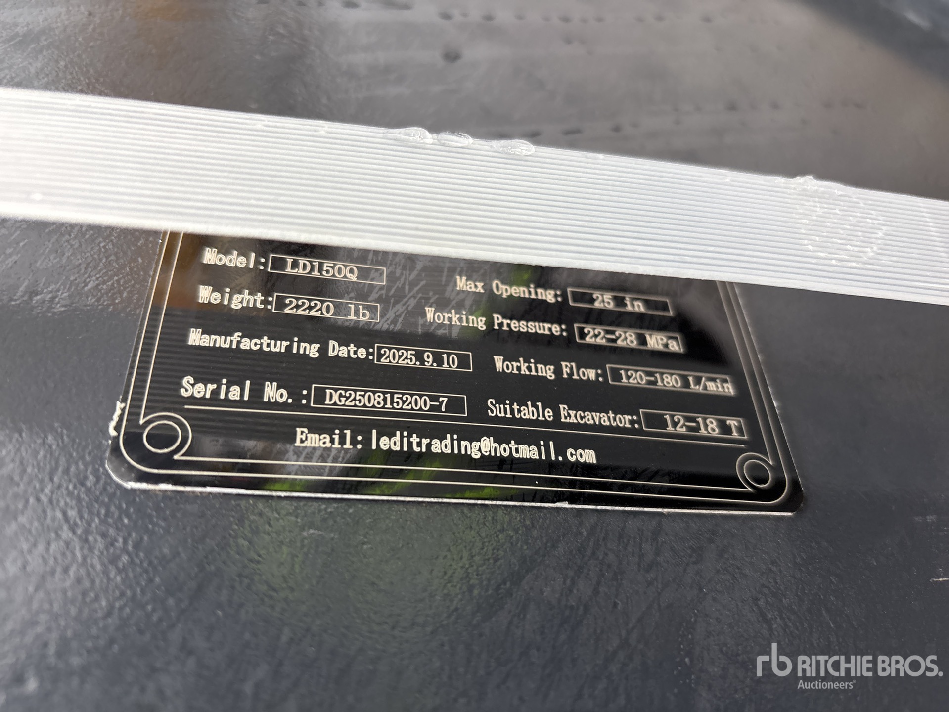 General Appearance with N.º de serie/VIN