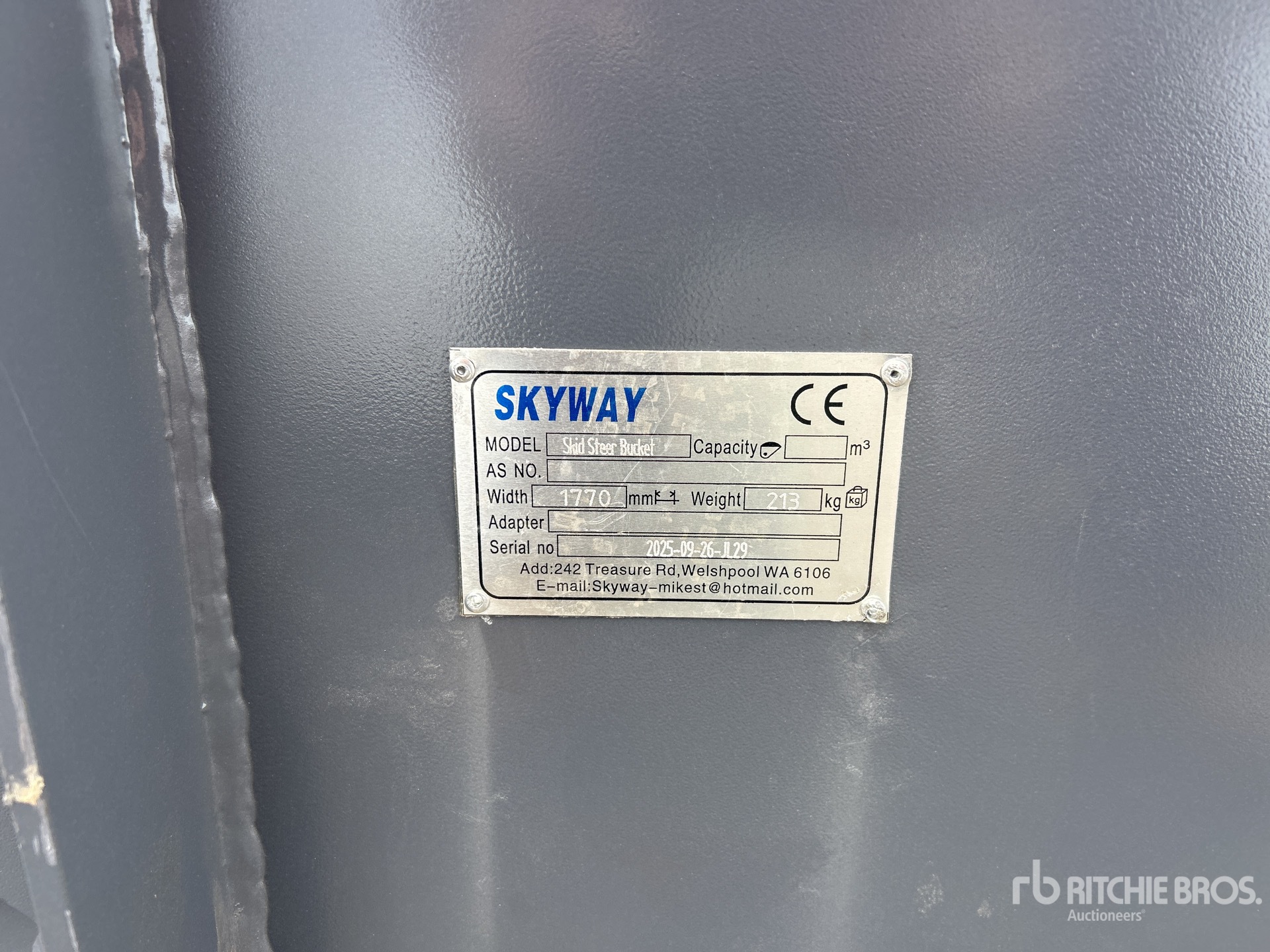 General Appearance with N.º de serie/VIN