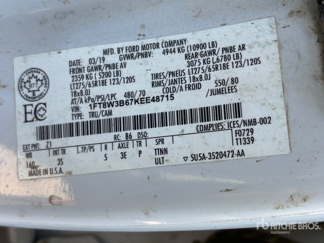 General Appearance with Second Serial Number/VIN Photo