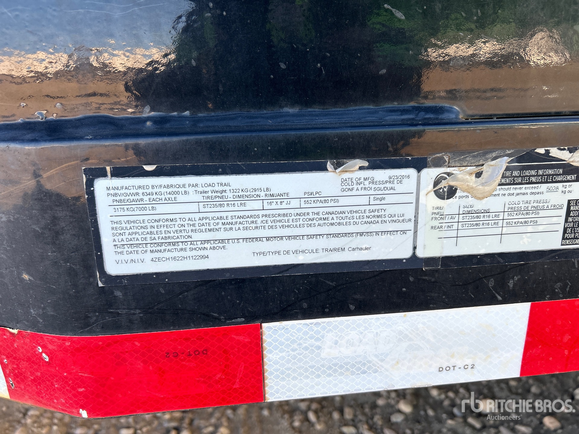 General Appearance with Numéro de série/Numéro d'identification du véhicule automobile
