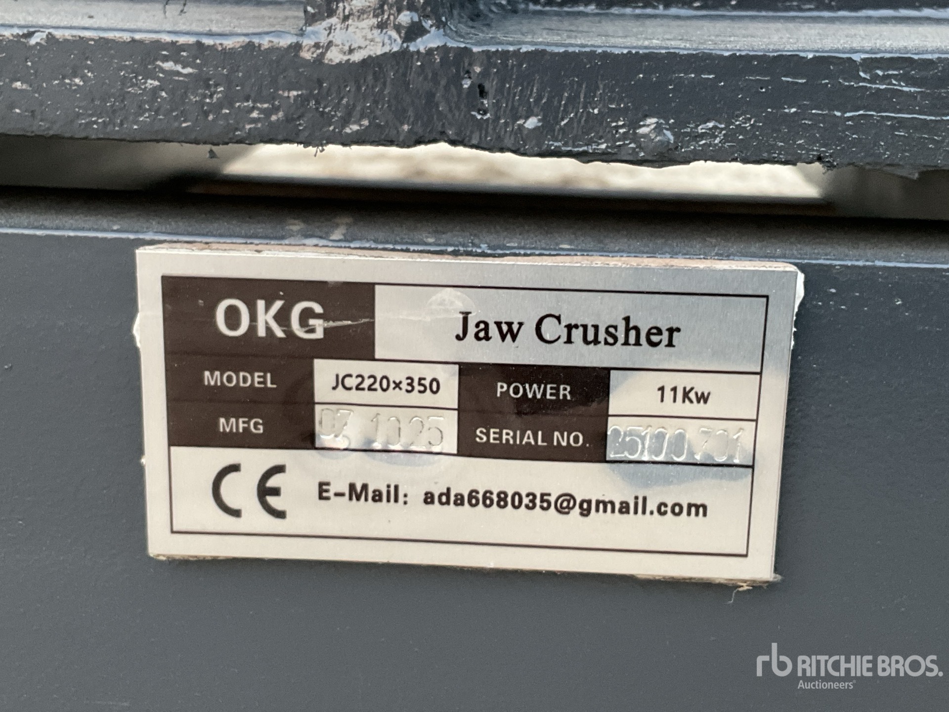 General Appearance with N.º de serie/VIN