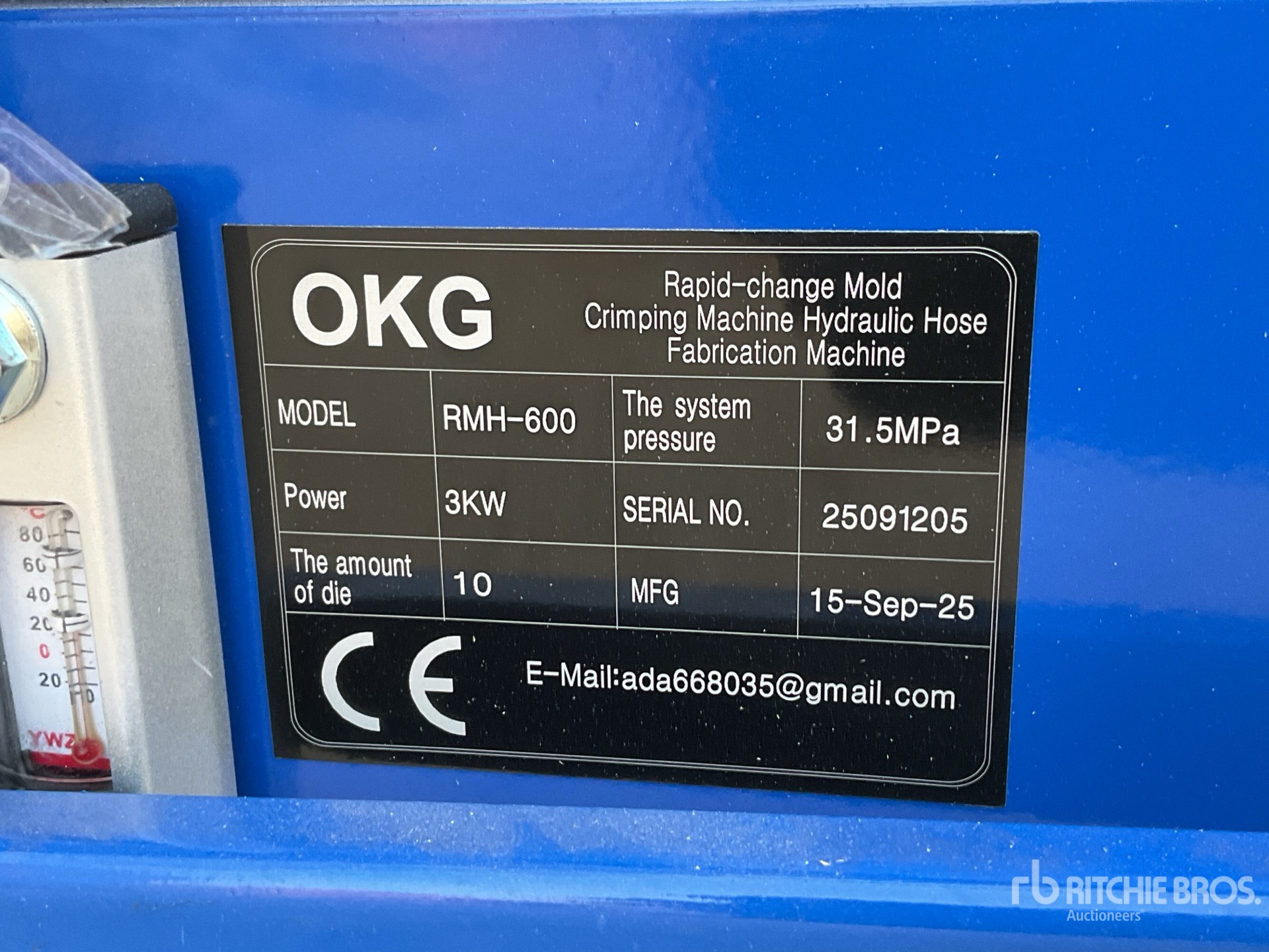 General Appearance with Numéro de série/Numéro d'identification du véhicule automobile