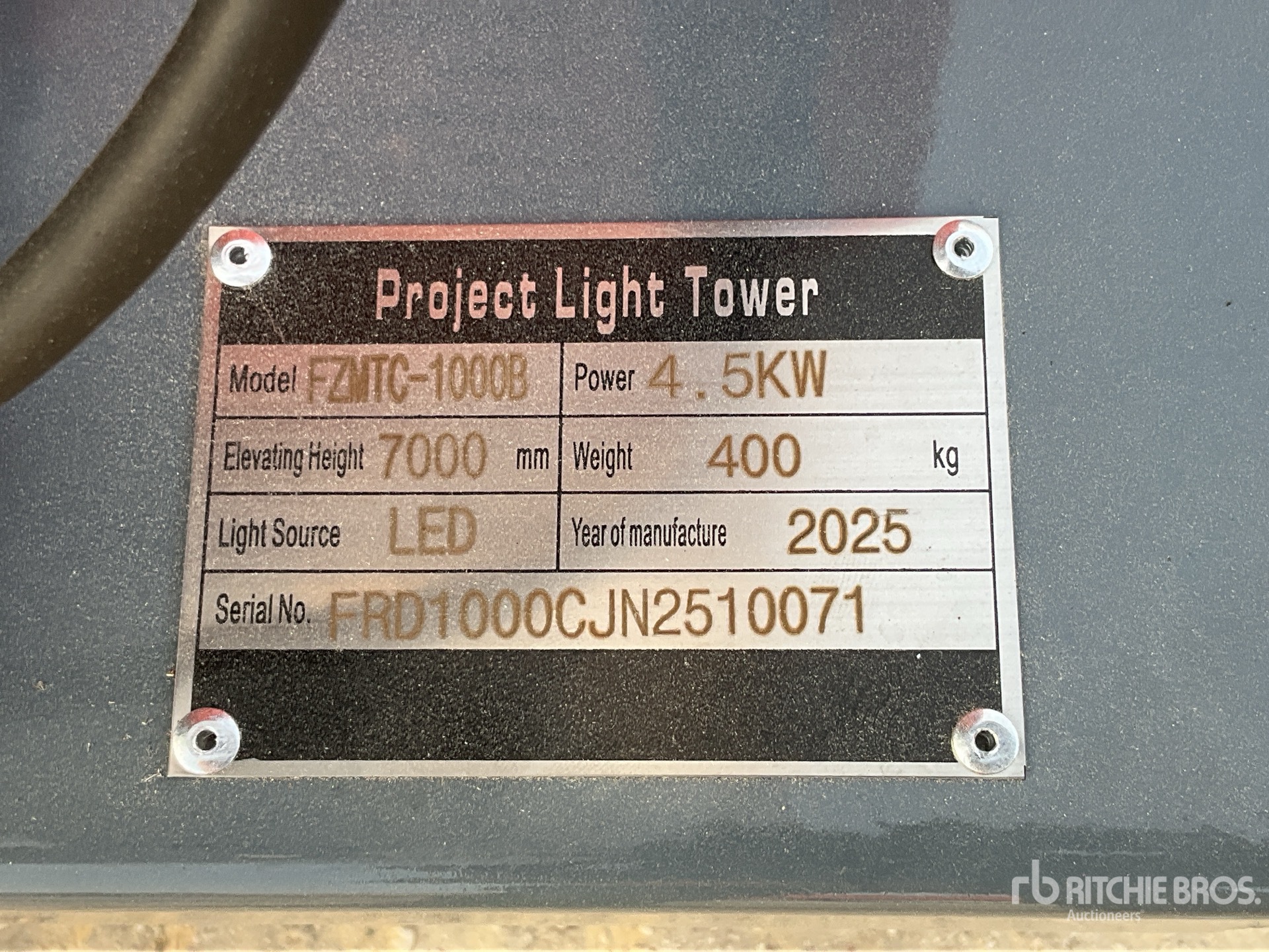 General Appearance with N.º de serie/VIN