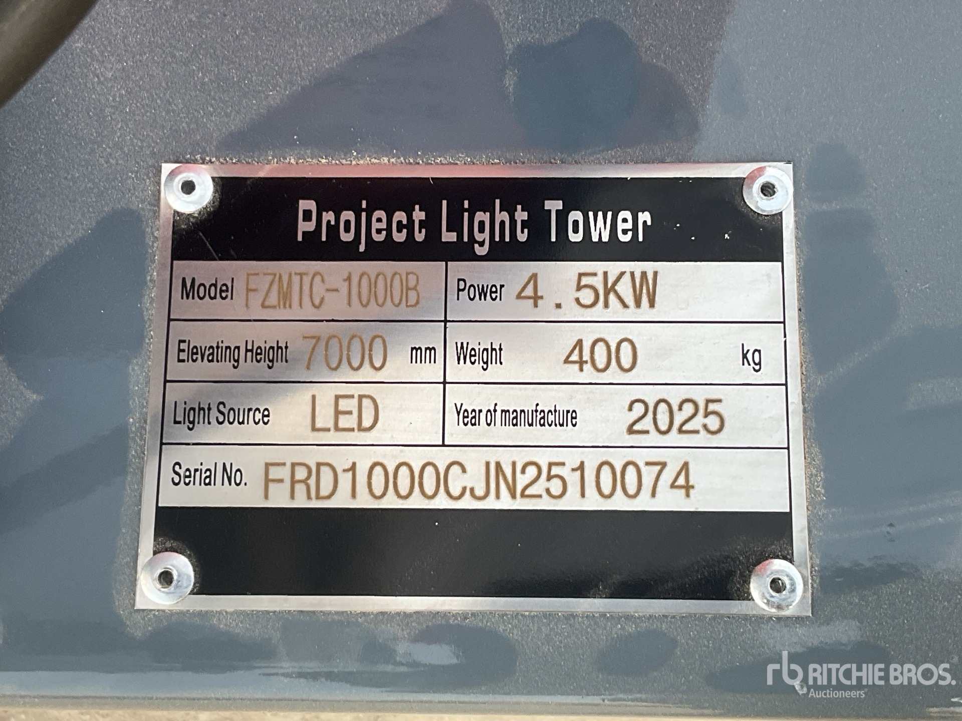 General Appearance with N.º de serie/VIN