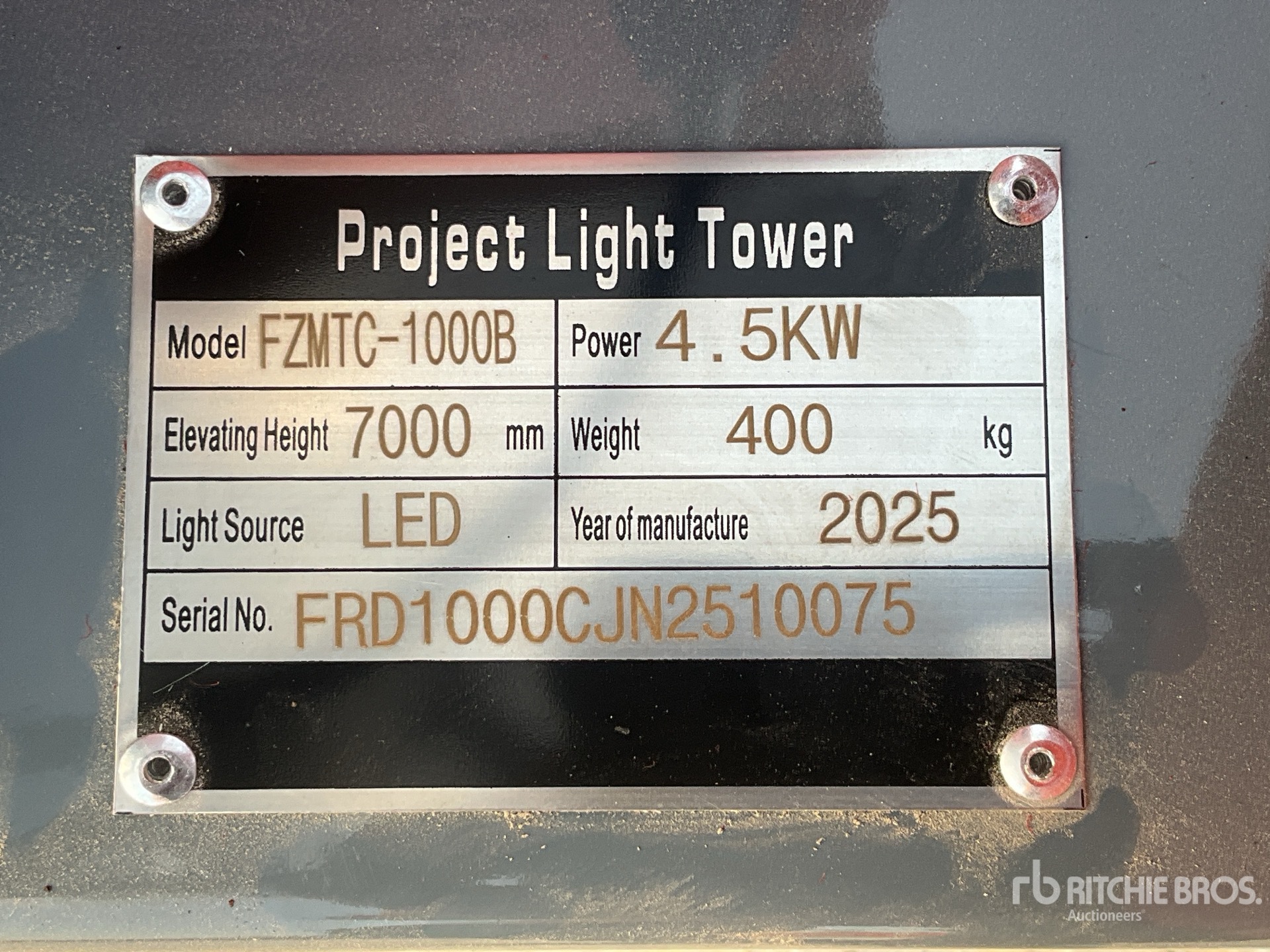 General Appearance with N.º de serie/VIN